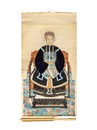 A Pair of Chinese Ancestor Portraits