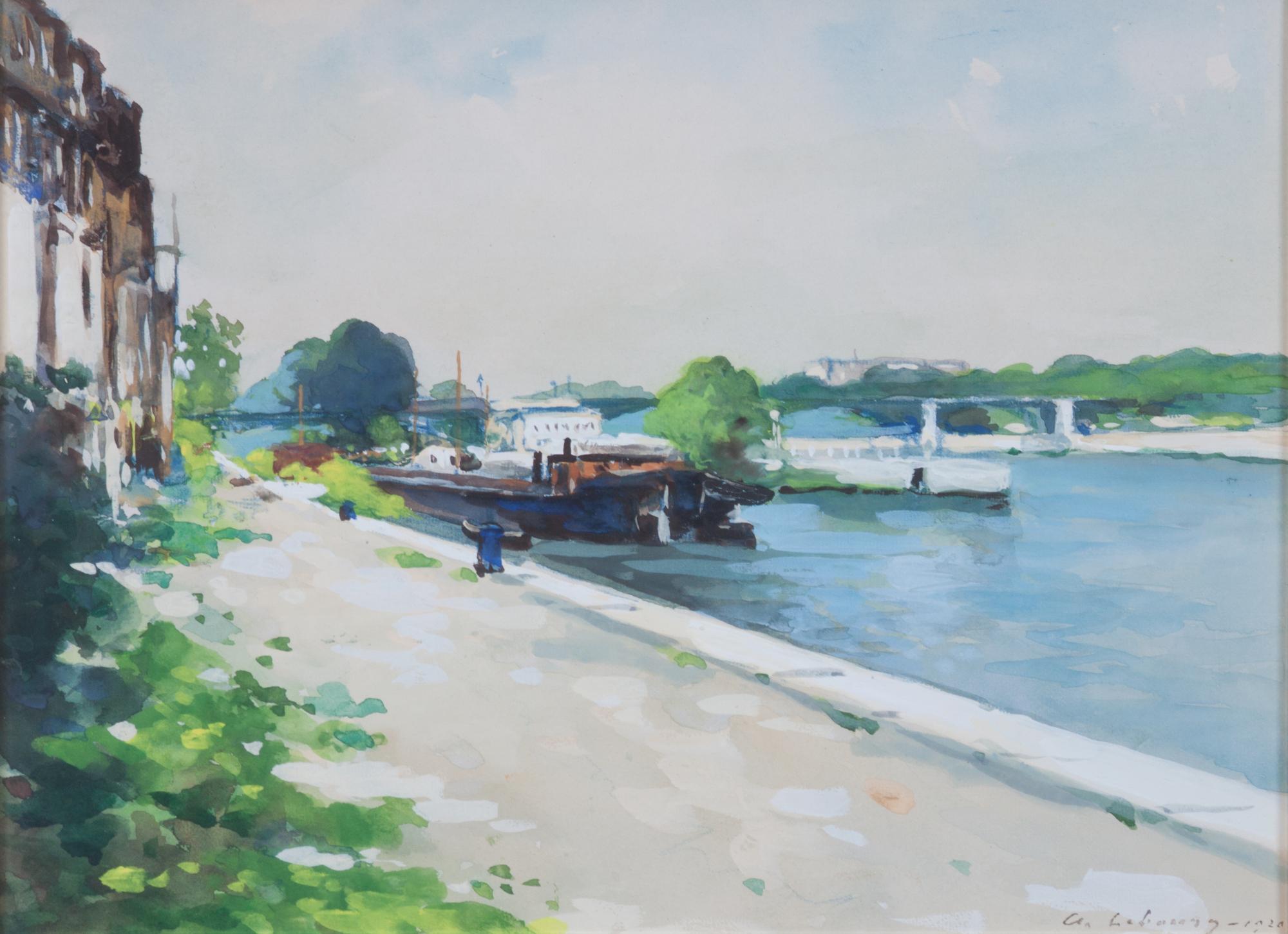 Albert Lebourg, (French, 1849-1928), La Seine a Paris, 1920