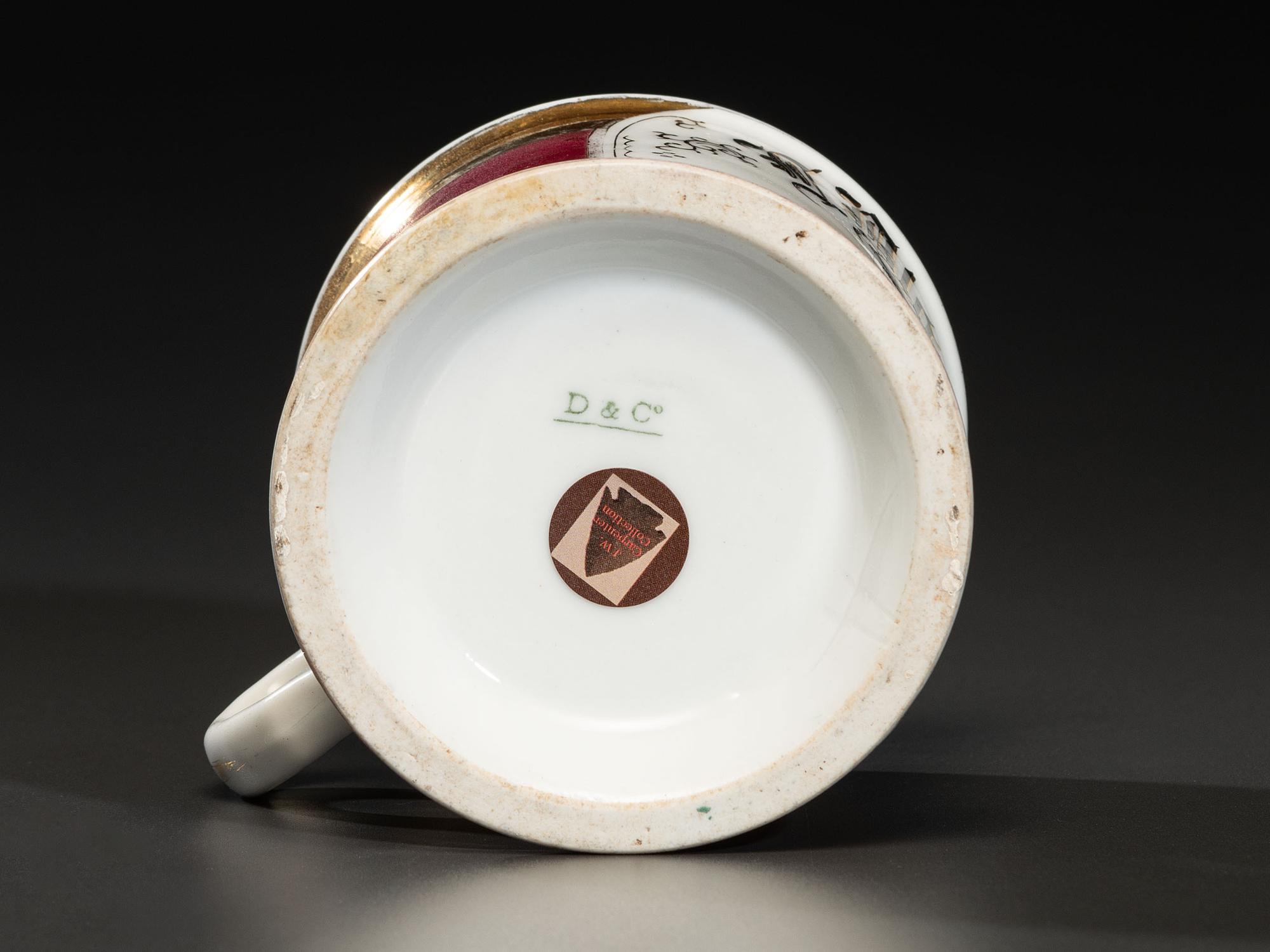 A Plumber's Porcelain Occupational Shaving Mug