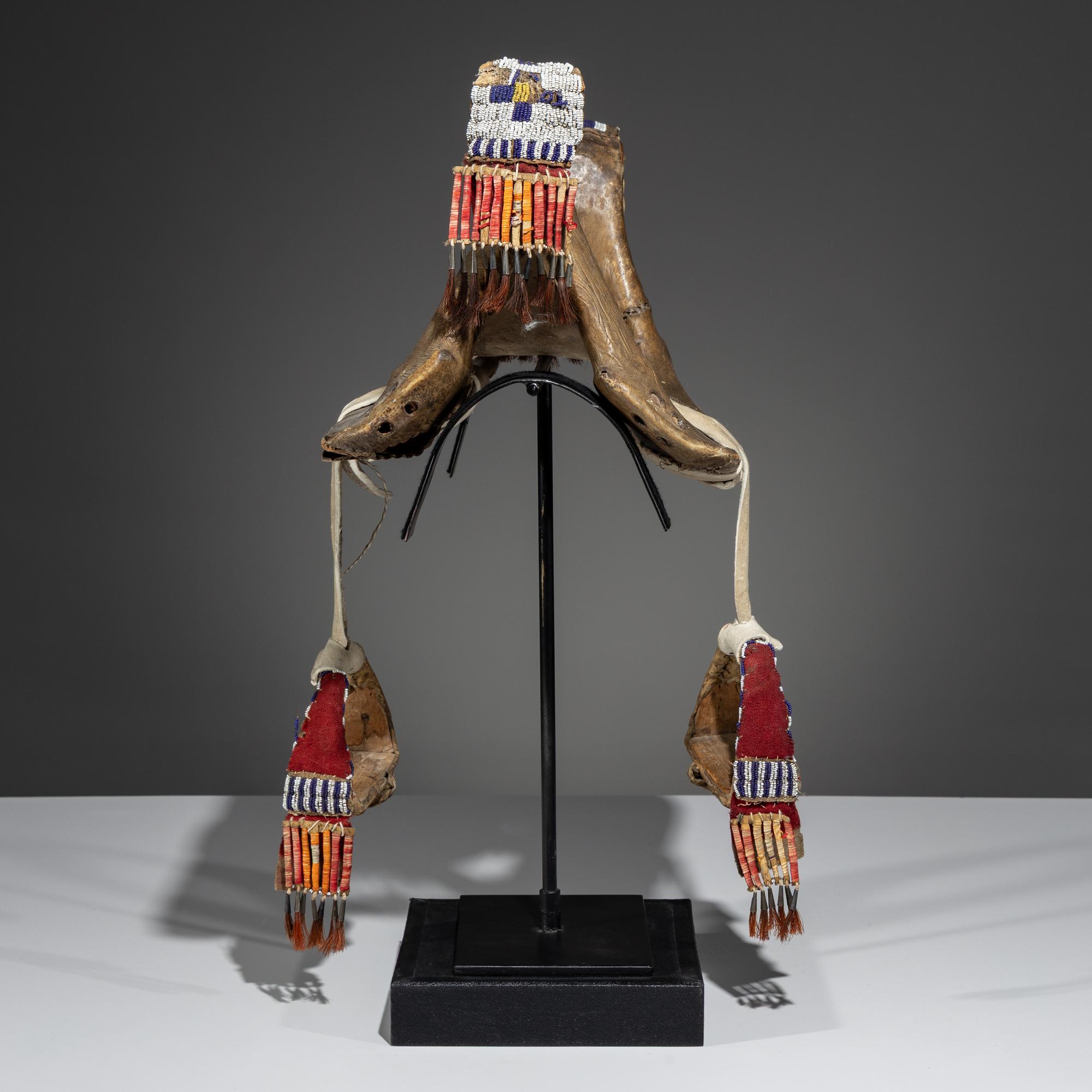 Sioux Child's Beaded Saddle Tree