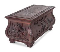 A Japanese Export Hardwood Chest