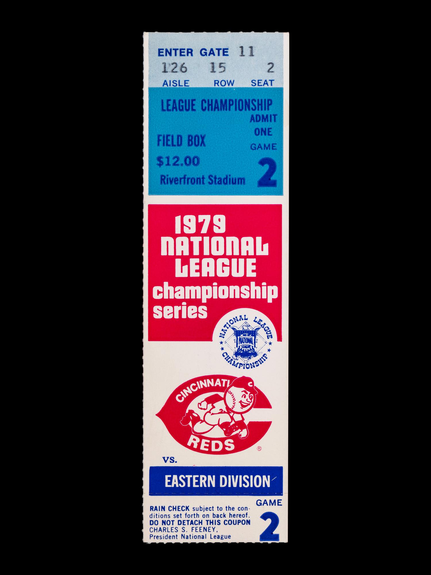 A Group of 1970s Cincinnati Reds Pete Rose Riverfront Stadium Ephemera (Including National League Playoffs, World Series),