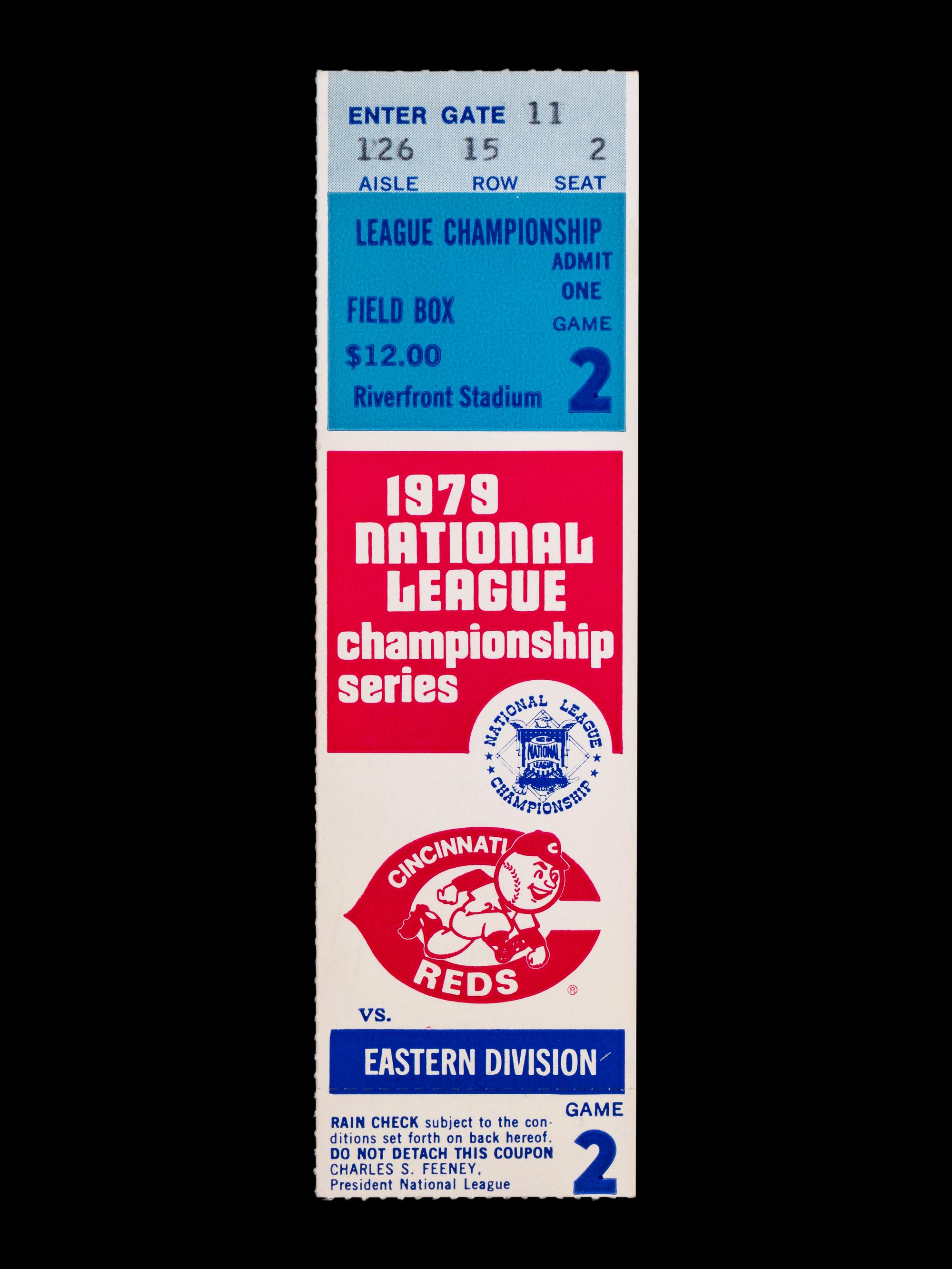 A Group of 1970s Cincinnati Reds Pete Rose Riverfront Stadium Ephemera (Including National League Playoffs, World Series),