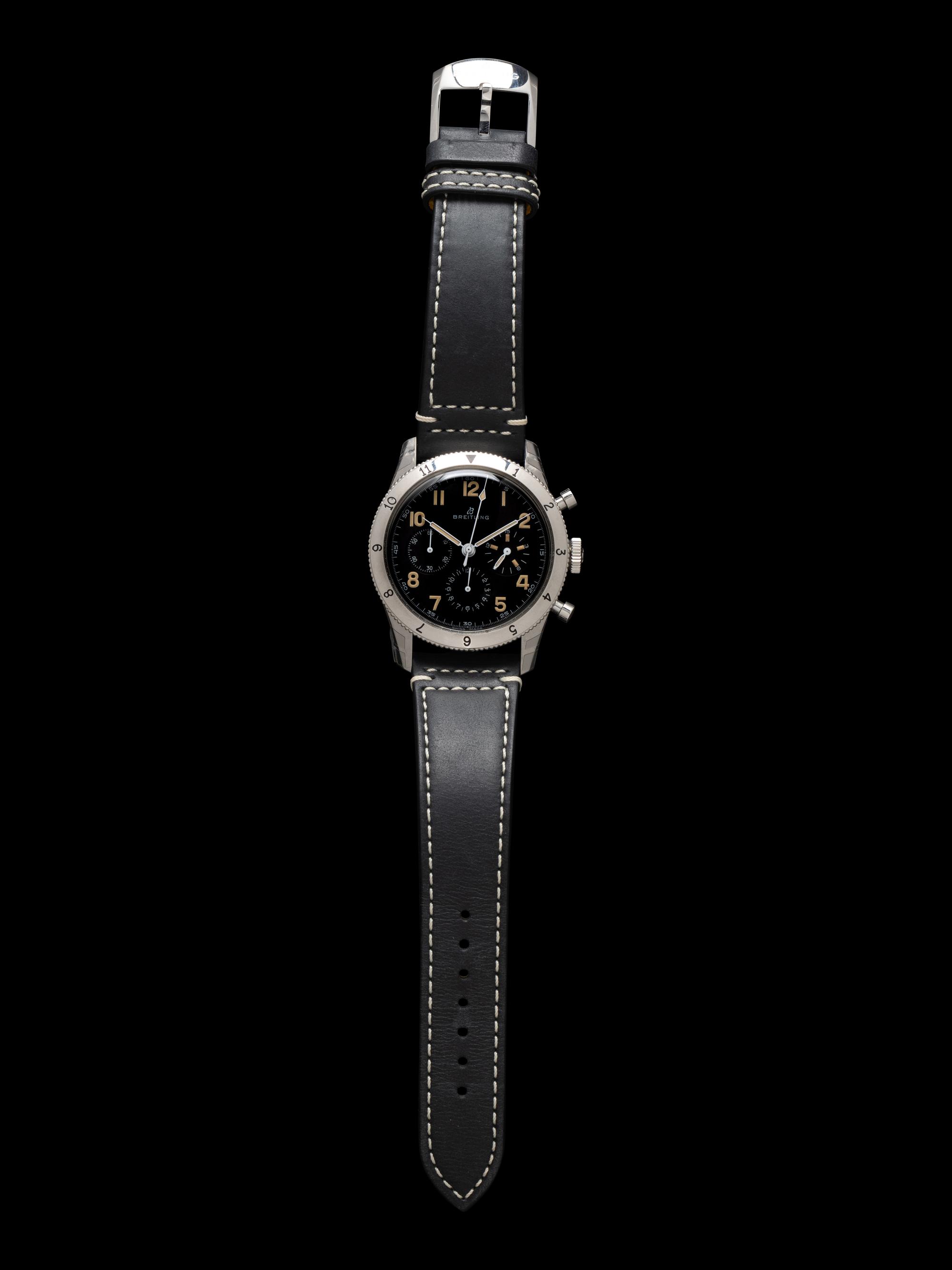 BREITLING, REF. 765 STAINLESS STEEL 'AVIATOR 8 1953 RE-EDITION' CHRONOGRAPH WATCH