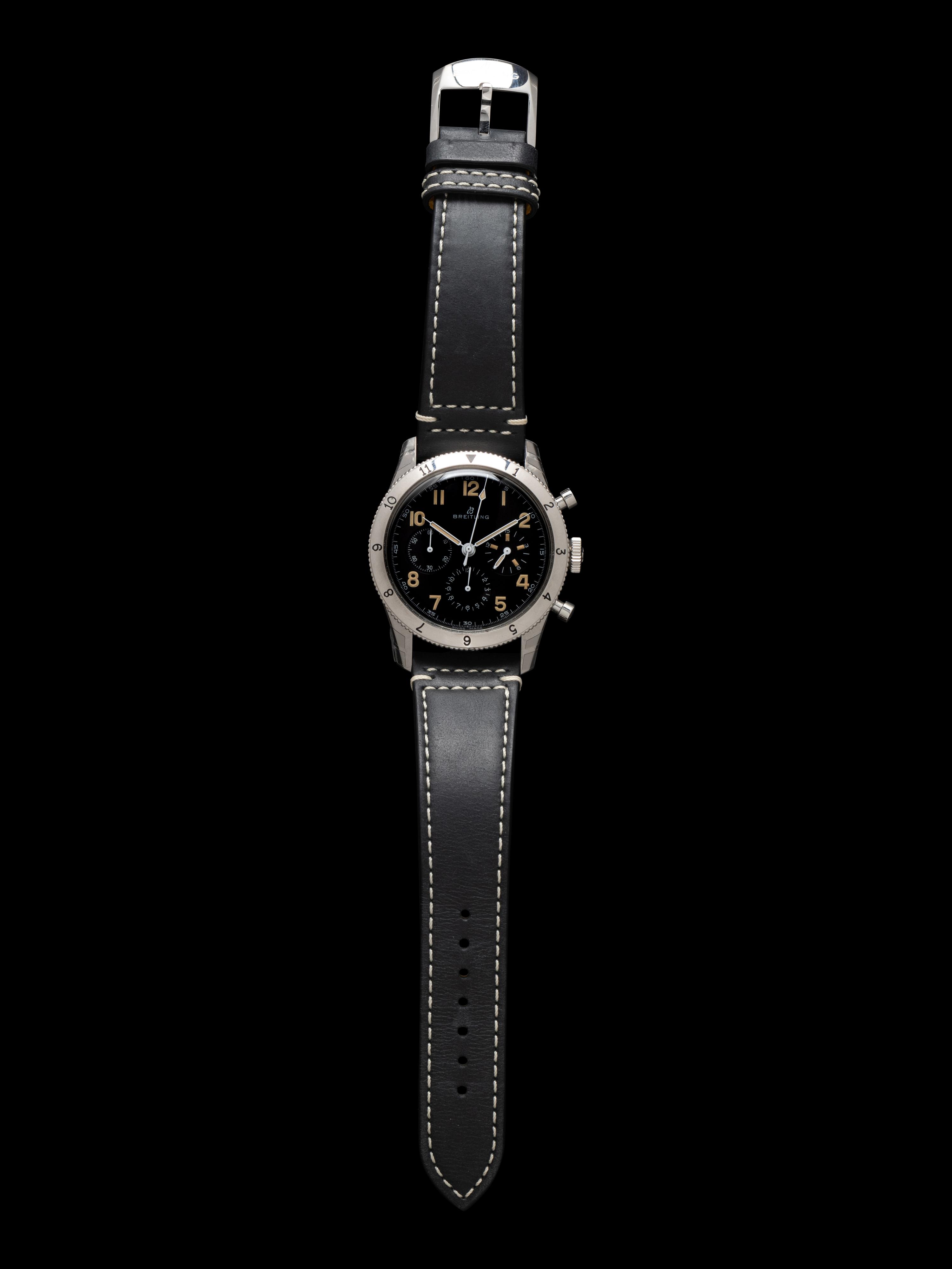 BREITLING, REF. 765 STAINLESS STEEL 'AVIATOR 8 1953 RE-EDITION' CHRONOGRAPH WATCH
