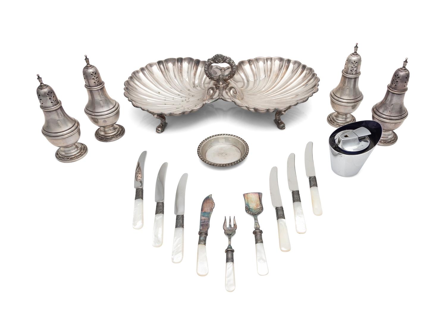 A Group of Silver and Silver-plate Articles