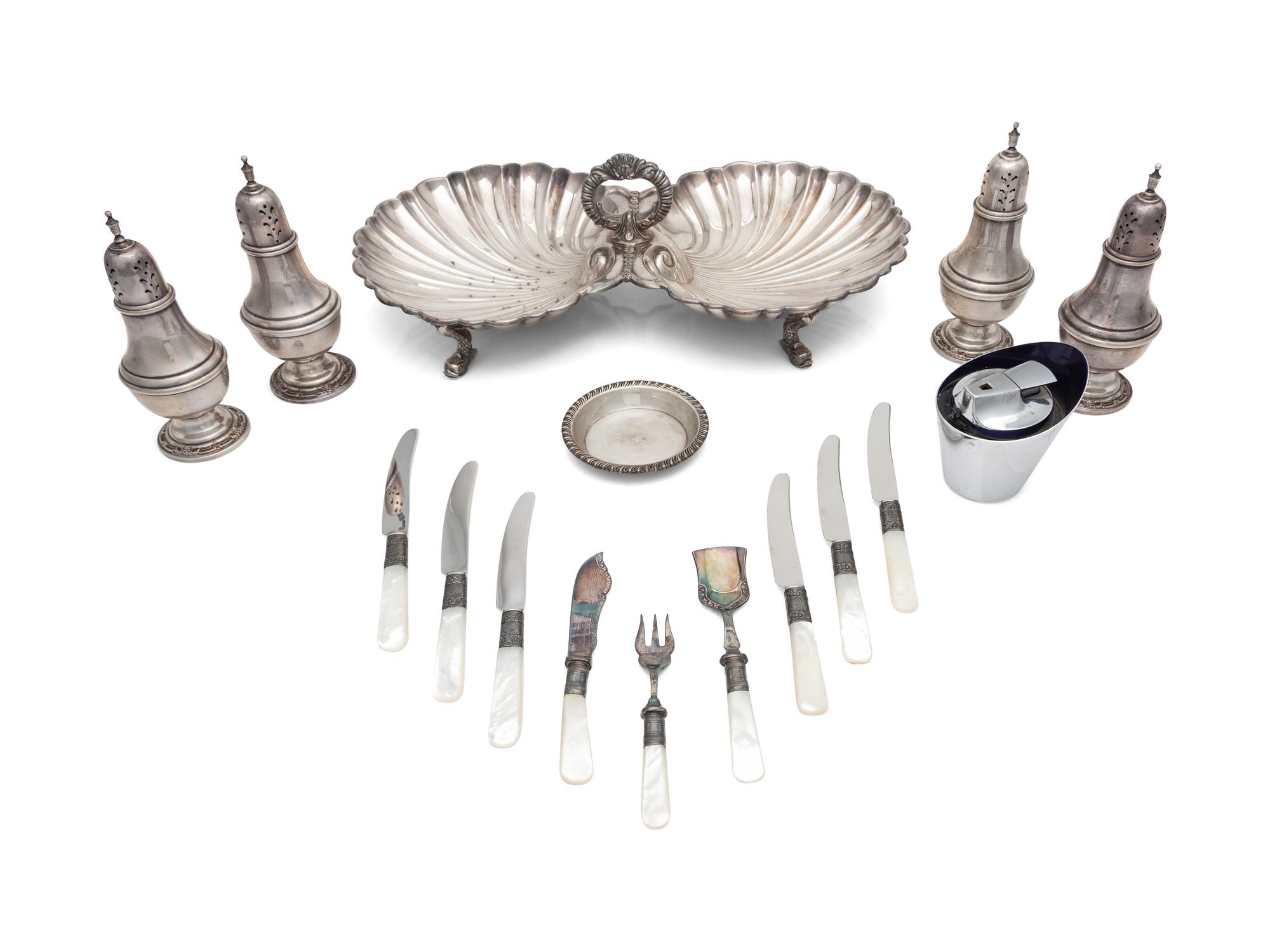 A Group of Silver and Silver-plate Articles