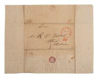[SLAVERY & ABOLITION]. MATTHEWS, Nathaniel. Autograph letter signed ("Nathaniel Matthews"), to R.W. Vasser, with details of 10 enslaved individuals. Richmond, VA, 9 December 1849.