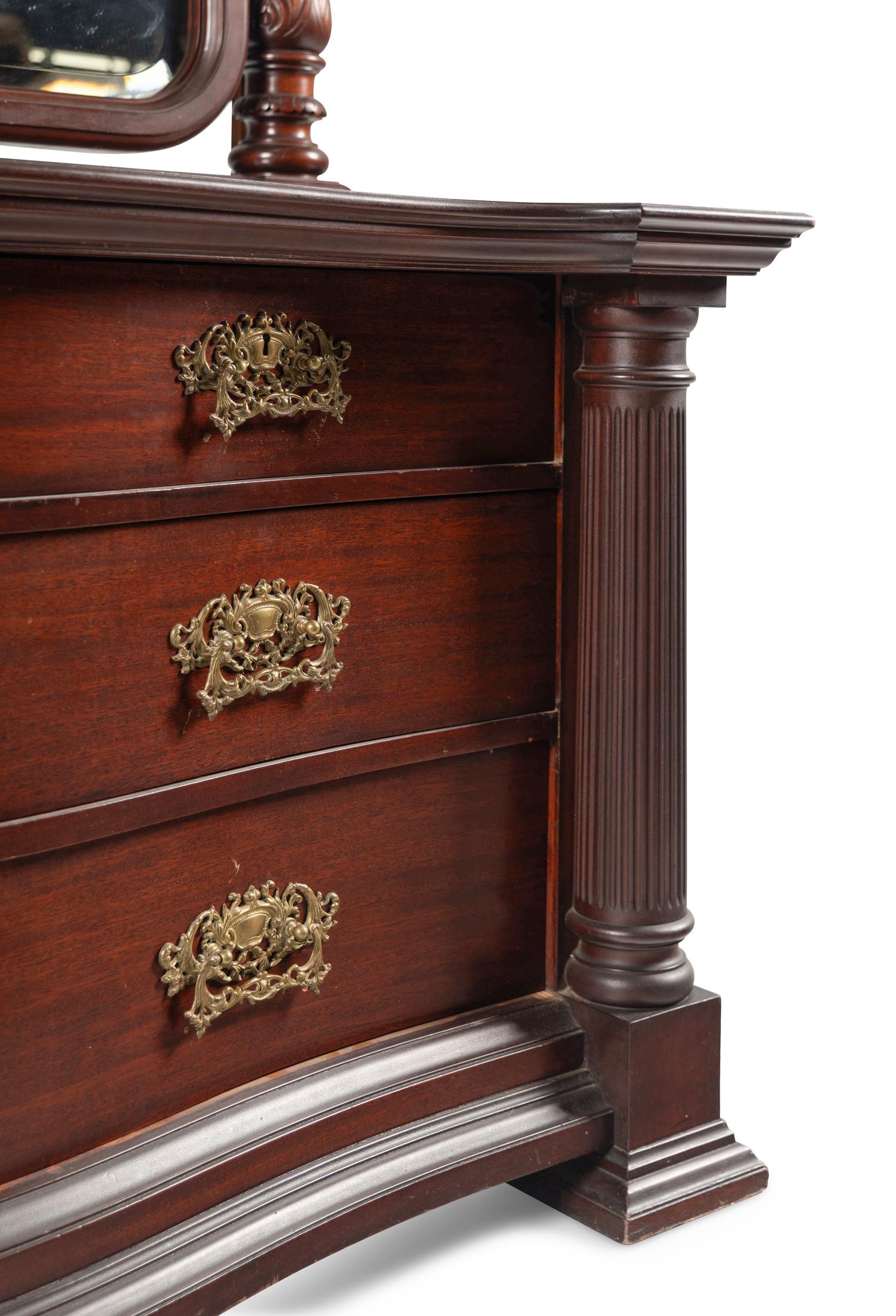 An American Classical Mahogany Bedroom Suite