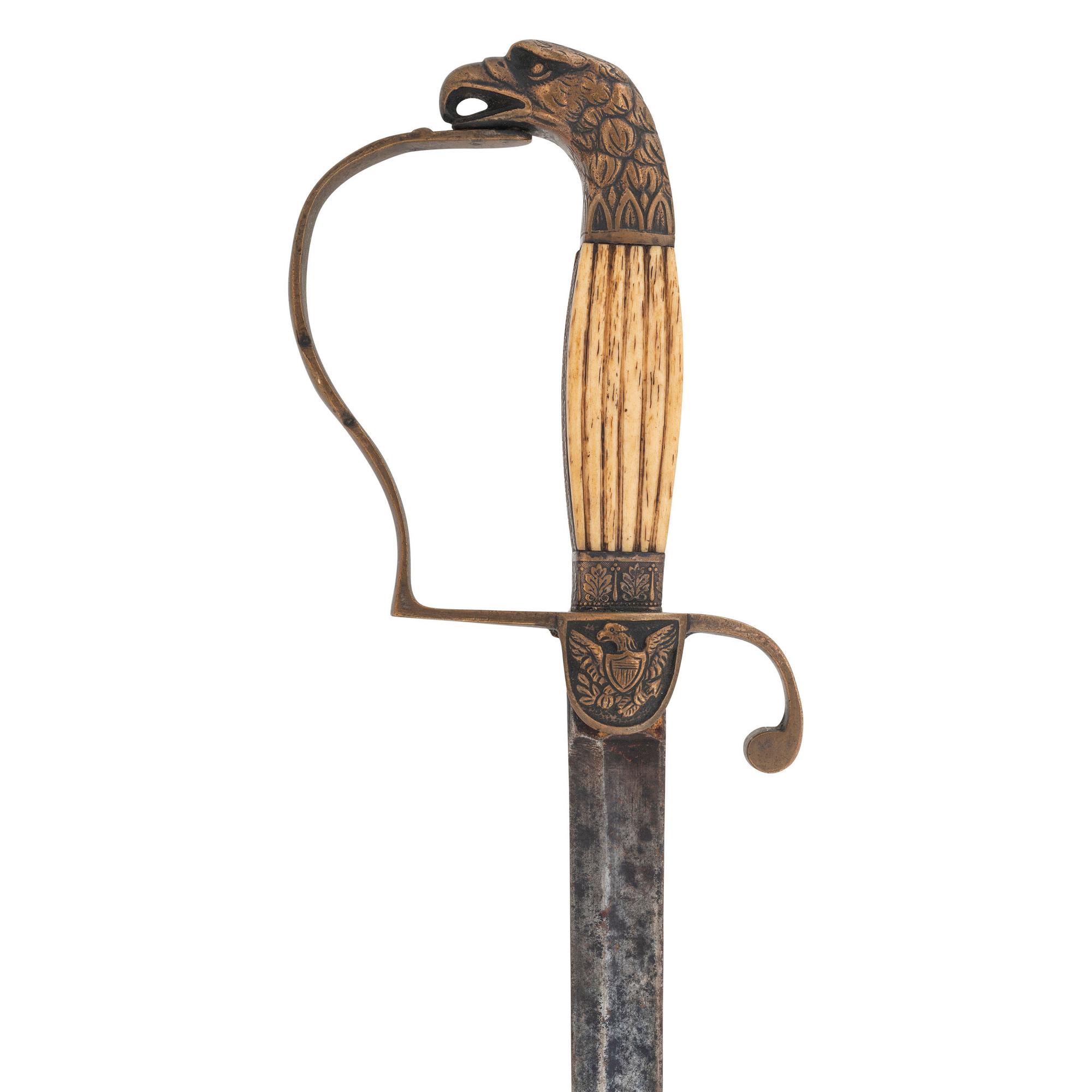 19th Century Eagle Head Militia Sword