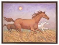 Three Galloping Horses