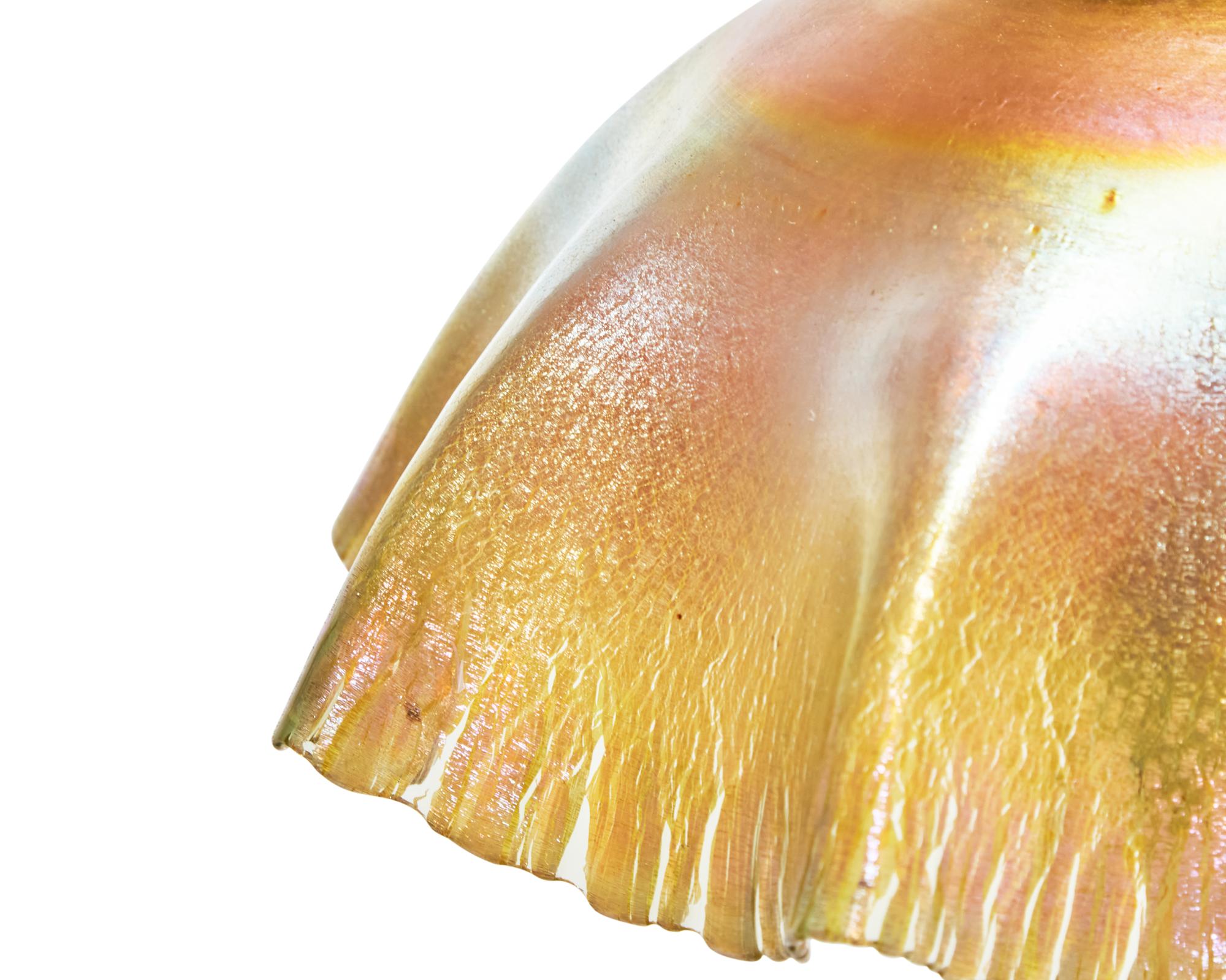 A Gold Favrile Table Lamp