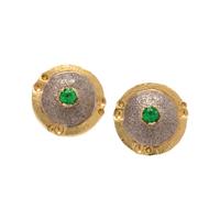 RICHARD KIMBALL, TSAVORITE GARNET EARRINGS