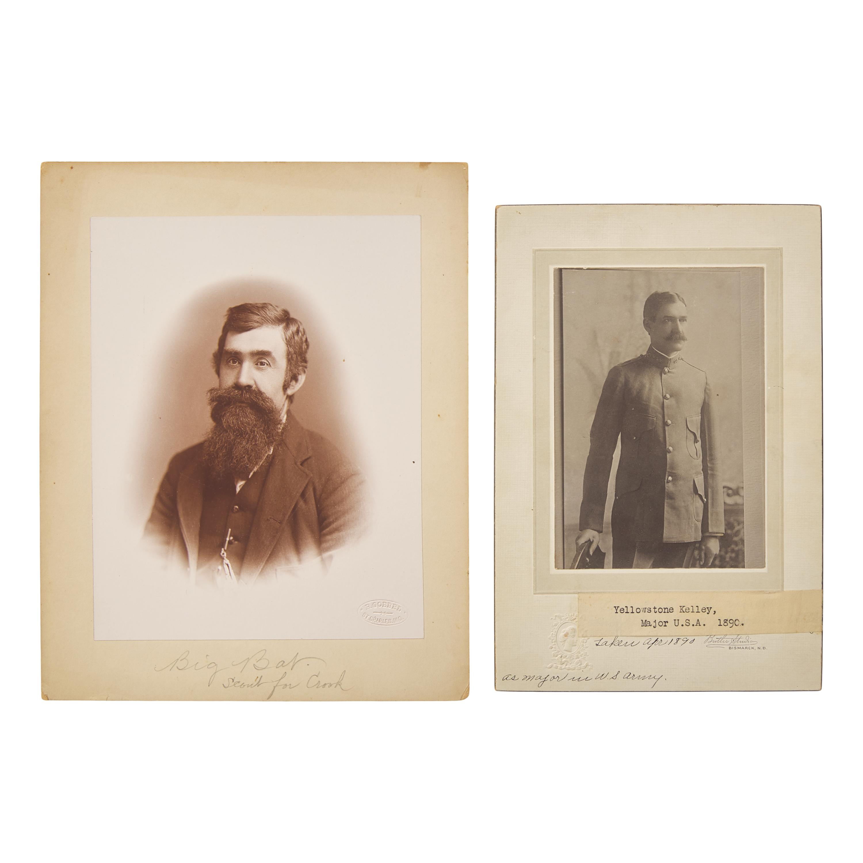 [Native-Americana] Two photographs of frontier scouts Luther "Yellowstone" Kelly and Baptiste "Big Bat" Pourier
