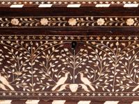 A Large Anglo-Colonial Bone-Inlaid Table Casket