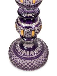 A Pair of Large Bohemian Gilt-Decorated Cut Glass Pokals