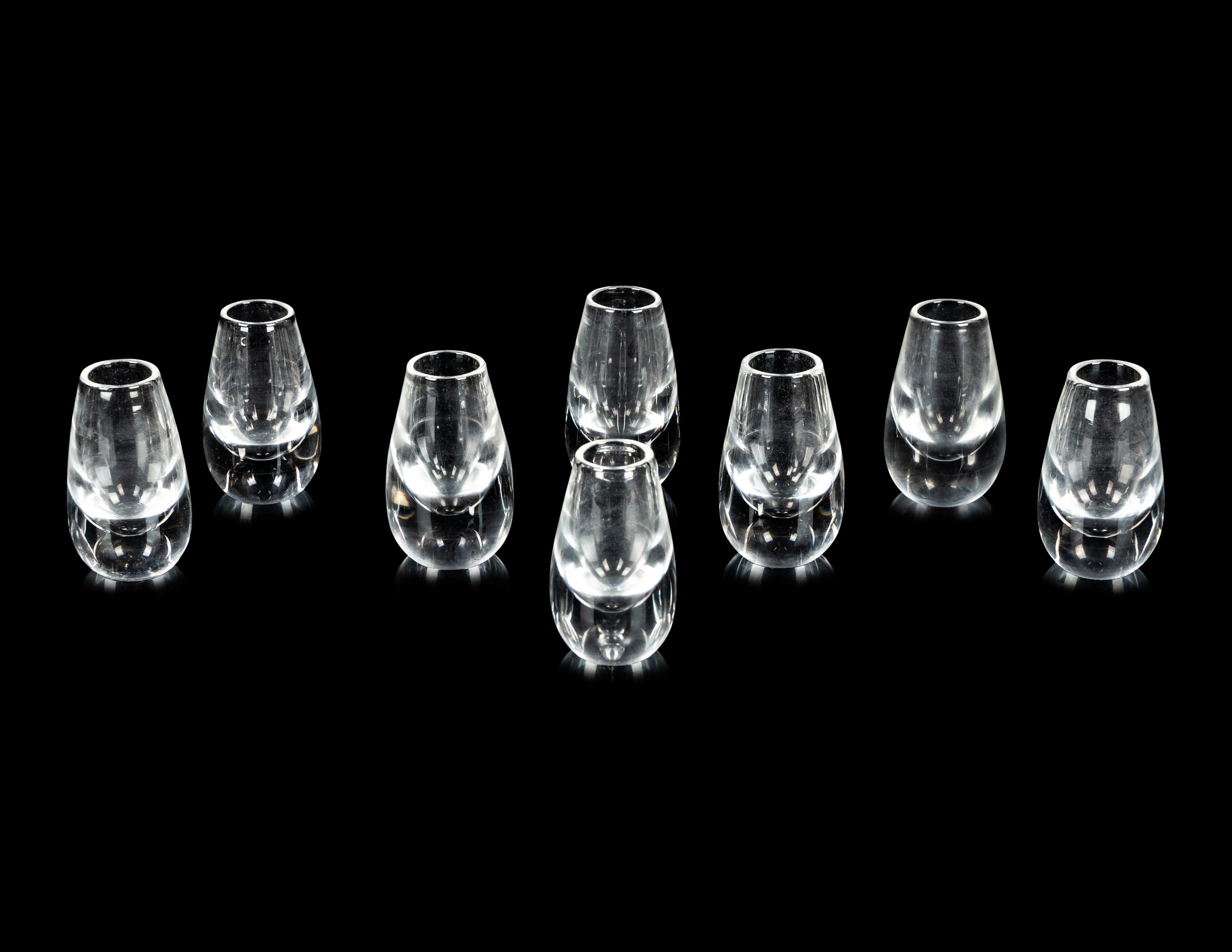 A Steuben Glass Decanter and Cordial Set