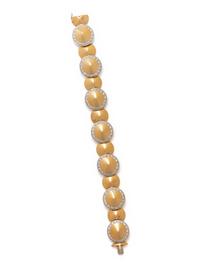 BICOLOR GOLD AND DIAMOND BRACELET