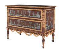 An Italian Style Painted Chest of Drawers