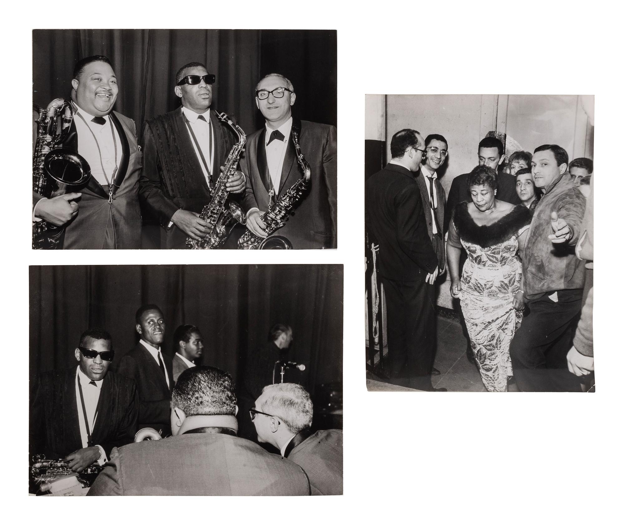 [EARY PHOTOGRAPHY] -- [MUSIC]. WIGGINS, Eddy (1904-1989?), photographer. A group of 5 photographs of jazz musicians and vocalists taken by African American photographer Eddy Wiggins. Paris, France. Ca mid-20th century.