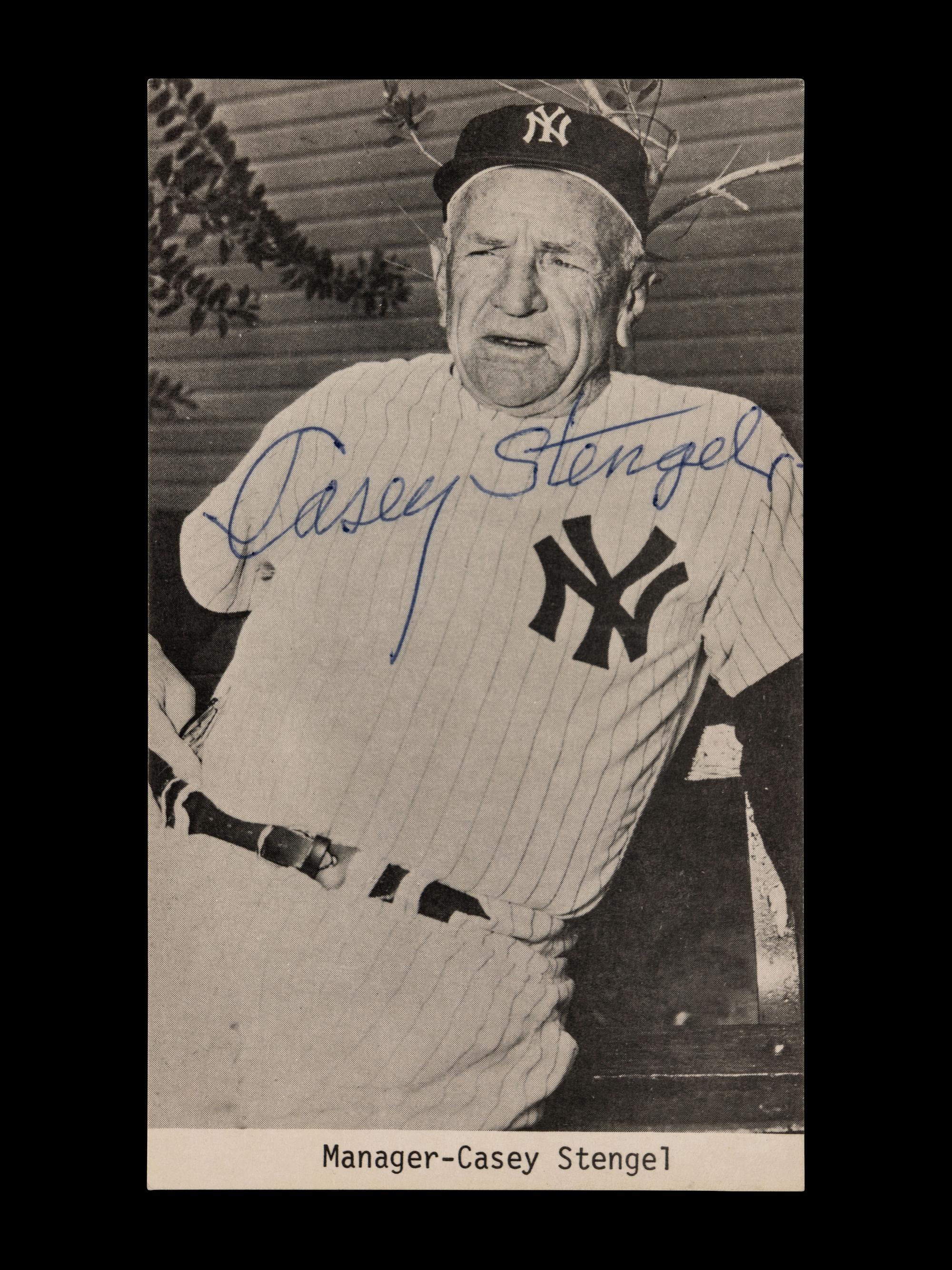 A Collection of Casey Stengel Signed Autographs (Beckett Authentication Services)