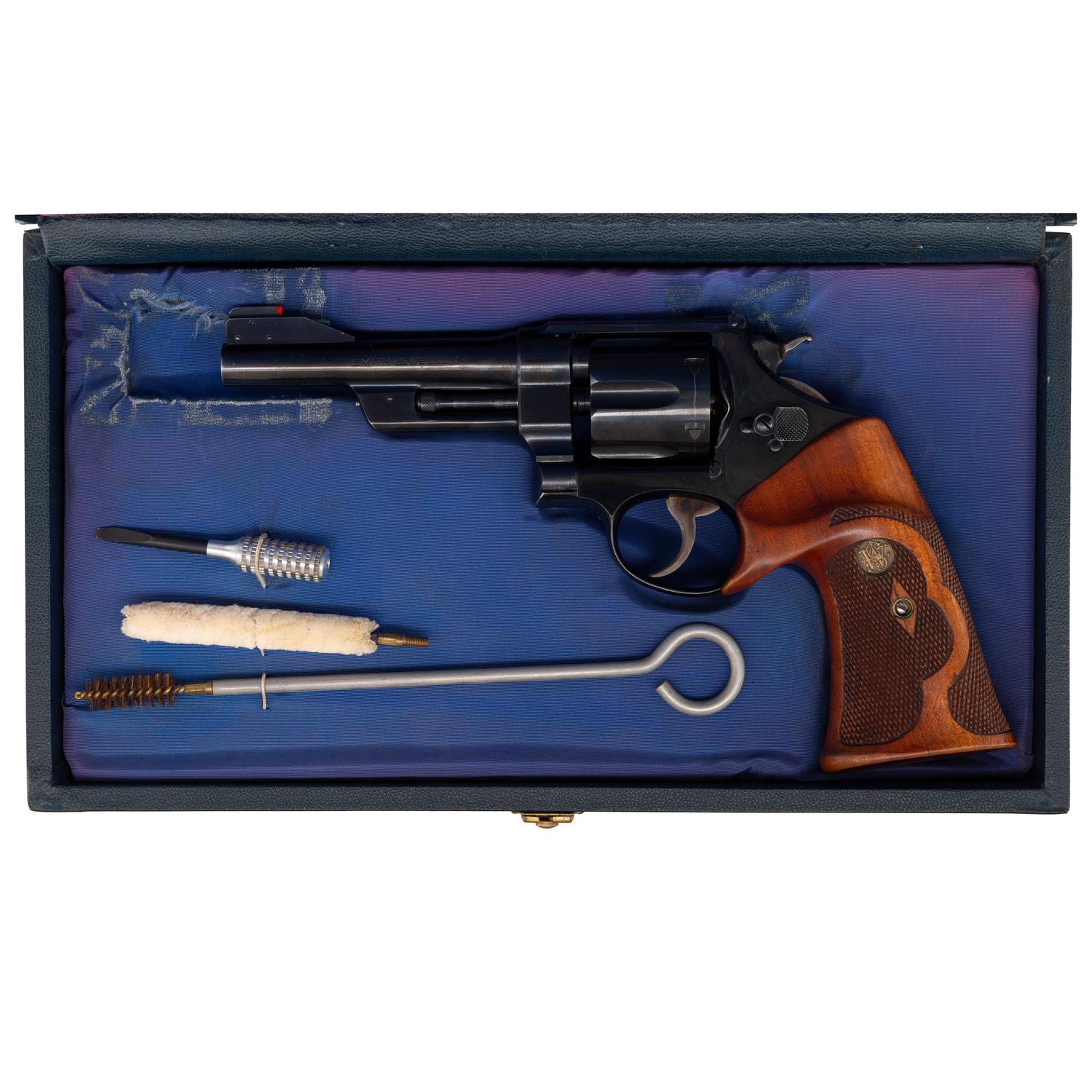 *Customized Smith & Wesson 5-Screw .44 Hand Ejector 3rd Model with King's Front Sight in Display Box