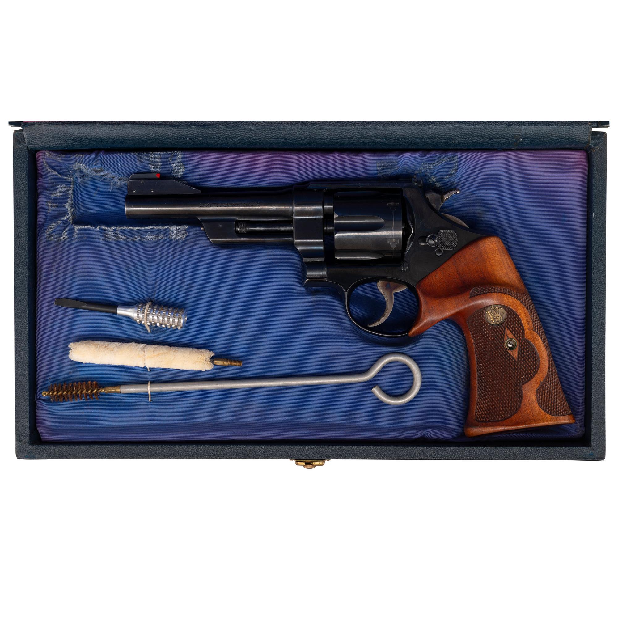 *Customized Smith & Wesson 5-Screw .44 Hand Ejector 3rd Model with King's Front Sight in Display Box