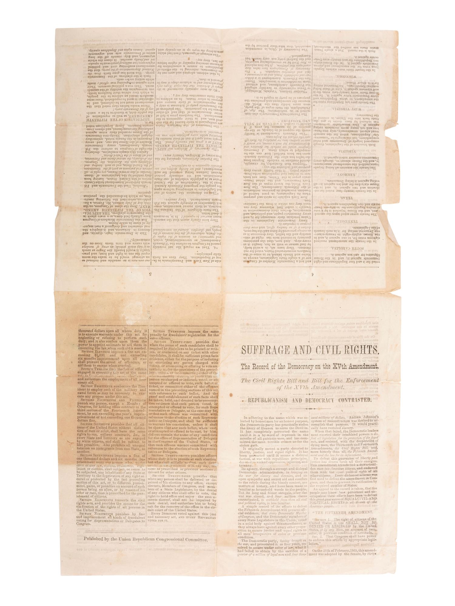 [AFRICAN AMERICANA - VOTING RIGHTS].