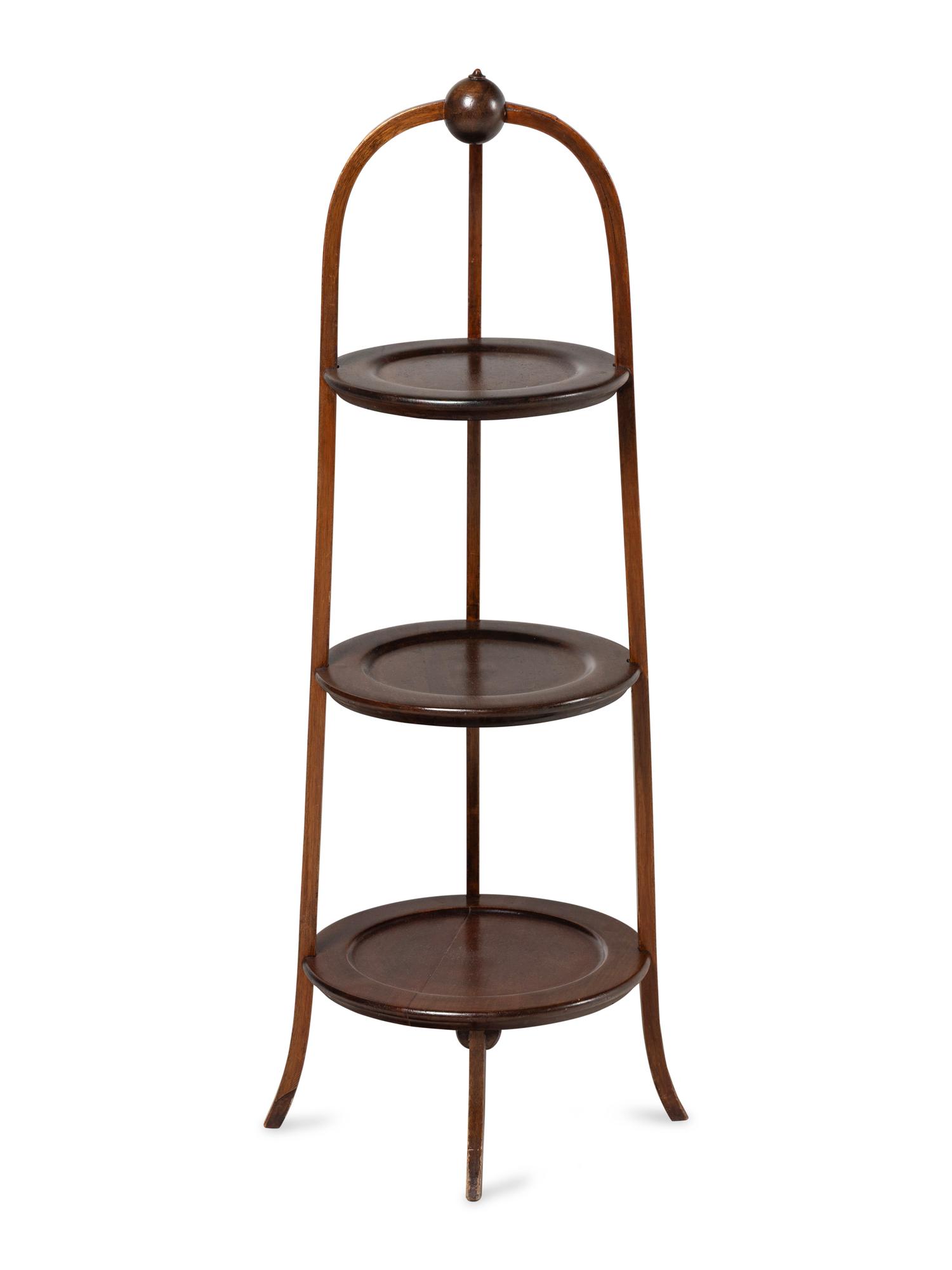 An English Mahogany Dessert Stand