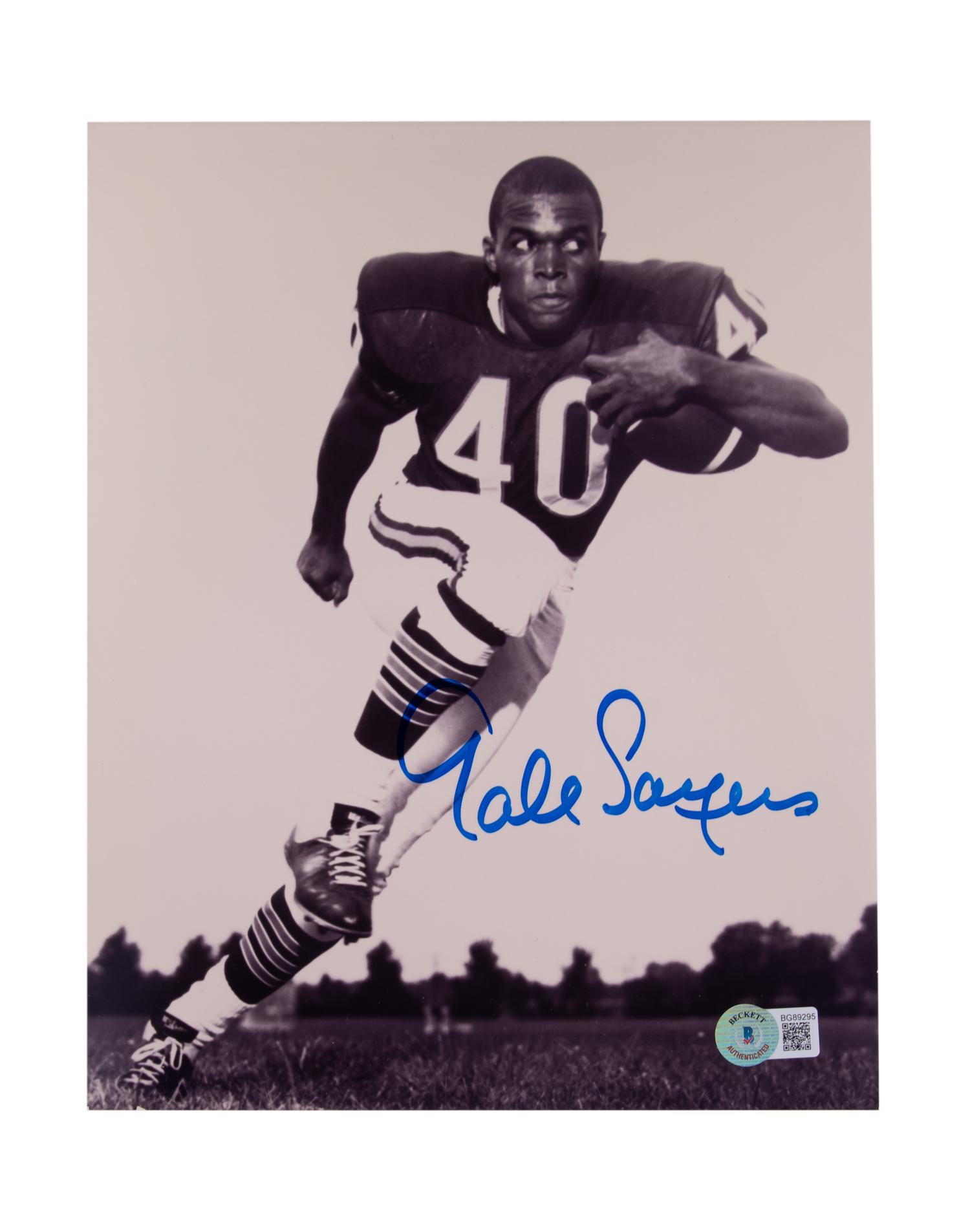 A Group of Gale Sayers and Dick Butkus Signed Autograph Photos (Beckett Authentication Services BAS Certified)