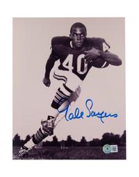 A Group of Gale Sayers and Dick Butkus Signed Autograph Photos (Beckett Authentication Services BAS Certified)