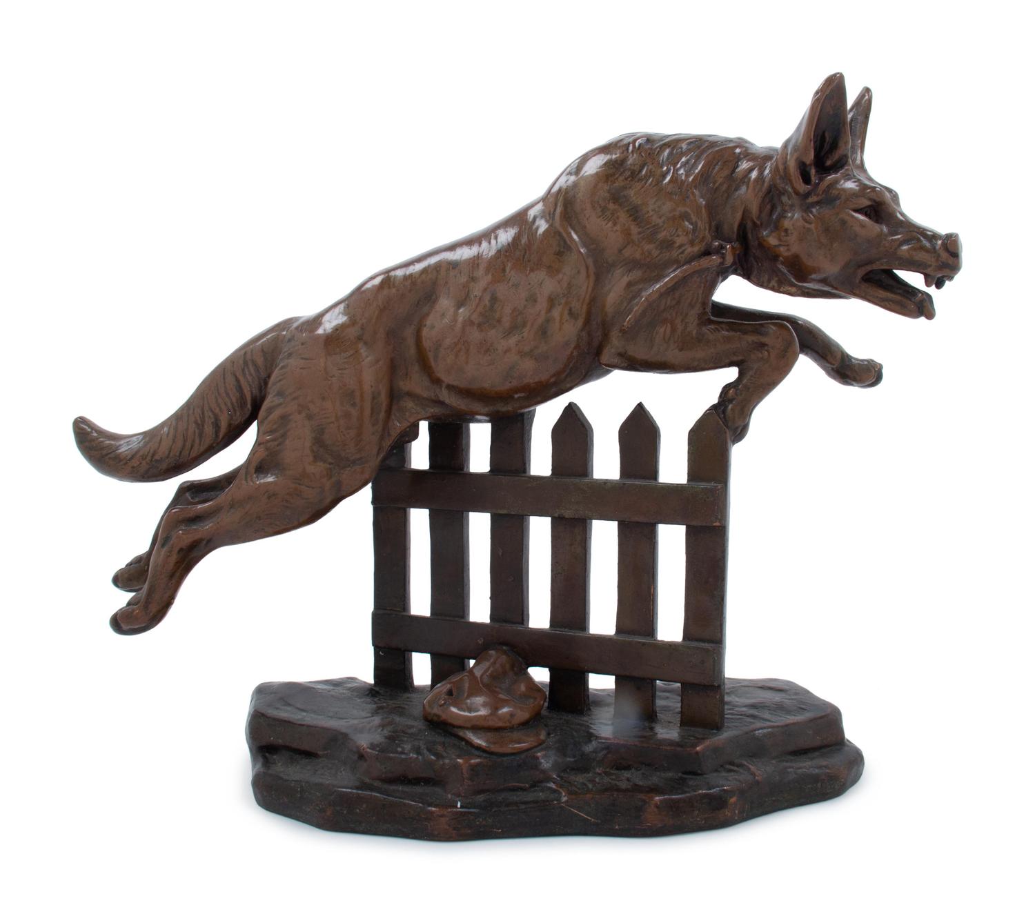 A Continental Bronze-Clad Figure