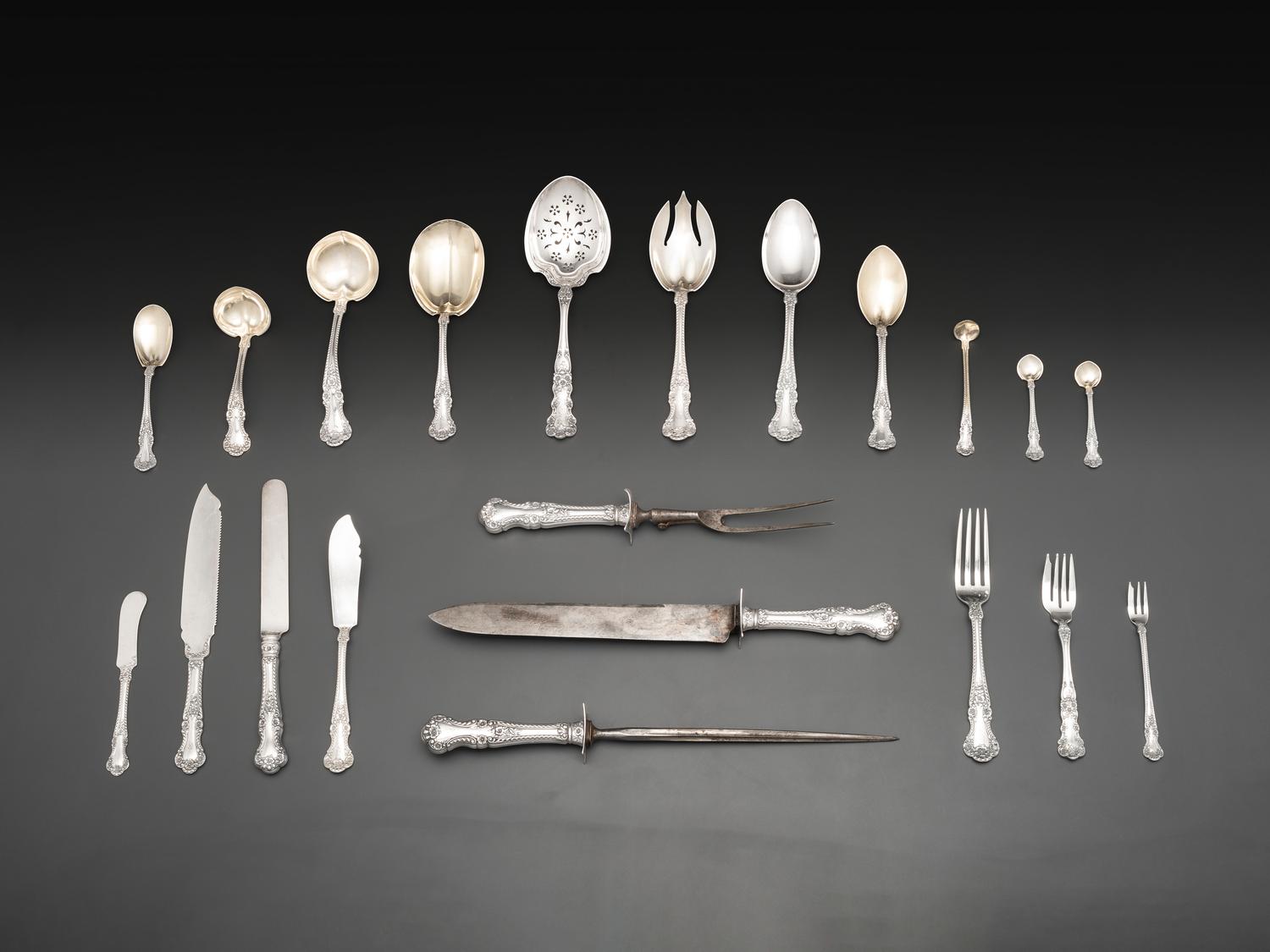 An American Silver Flatware Service