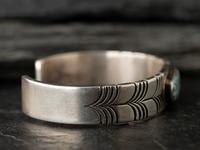 Sterling Silver and #8 Turquoise Cuff Bracelet