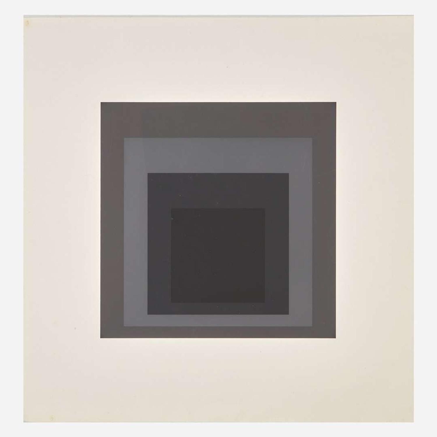 Josef Albers (American/German, 1888-1976) I-S LXXIIa; together with I-S LXXIIb