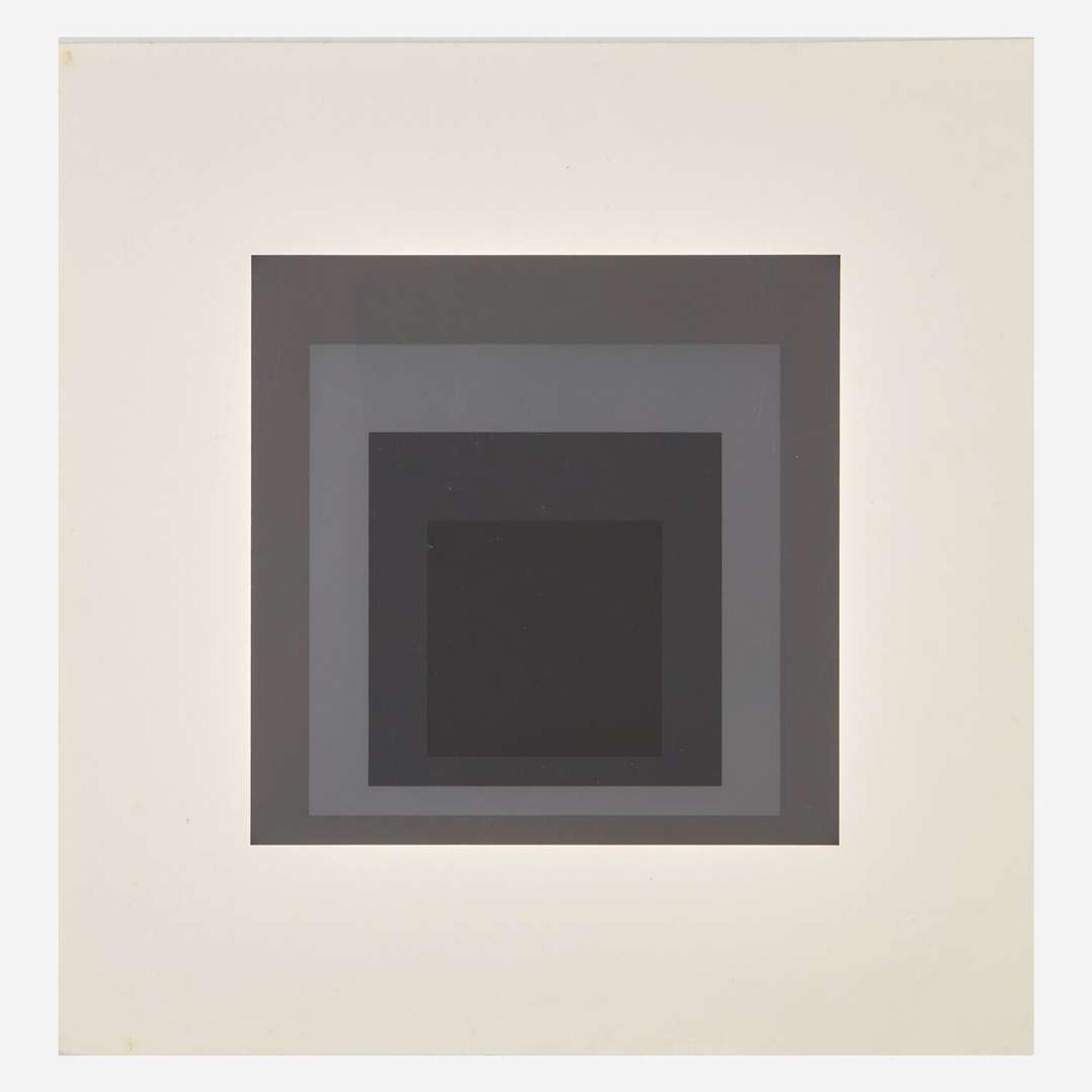 Josef Albers (American/German, 1888-1976) I-S LXXIIa; together with I-S LXXIIb