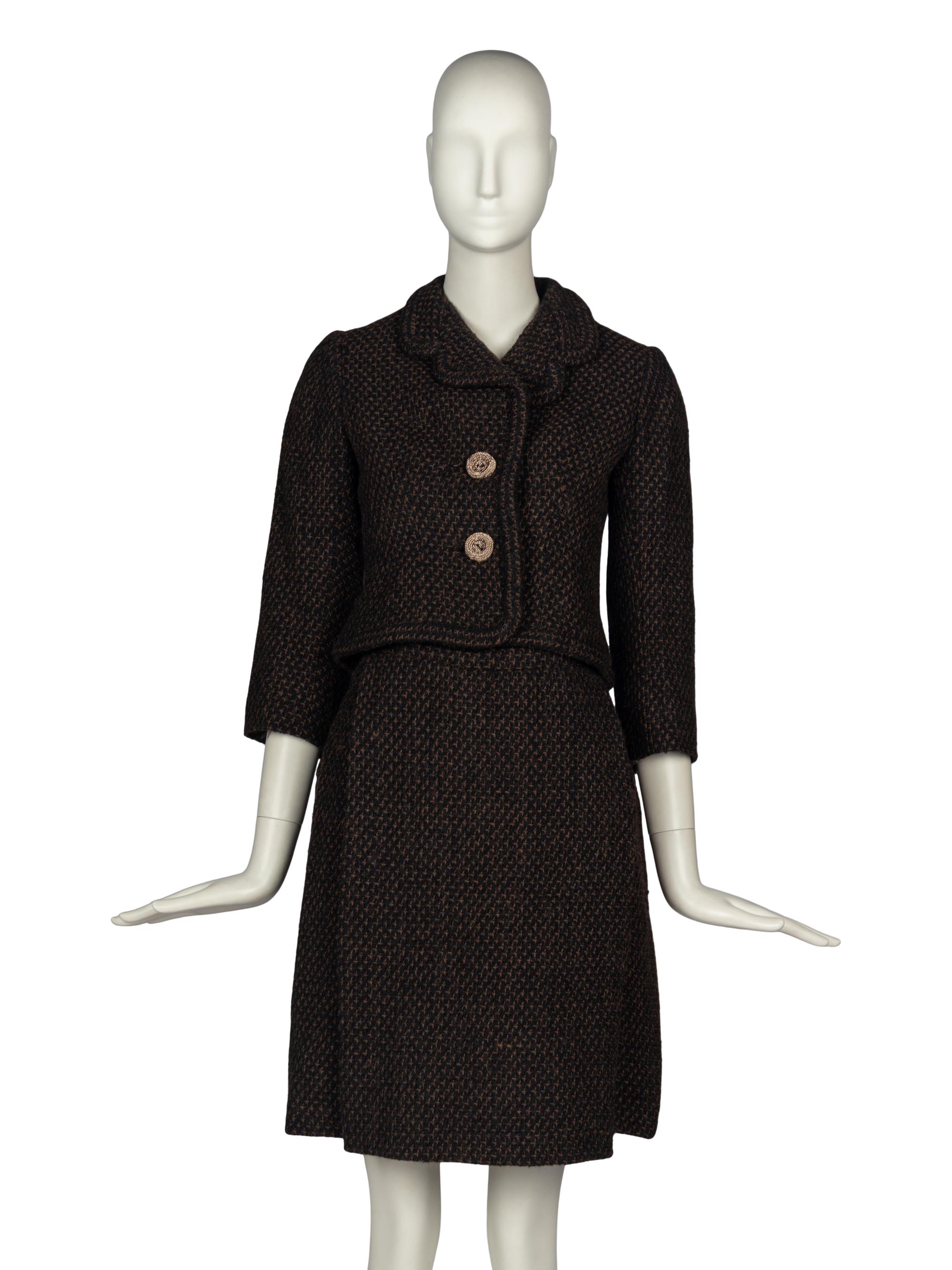 Christian Dior Demi Couture Tweed Skirt Suit, 1960s