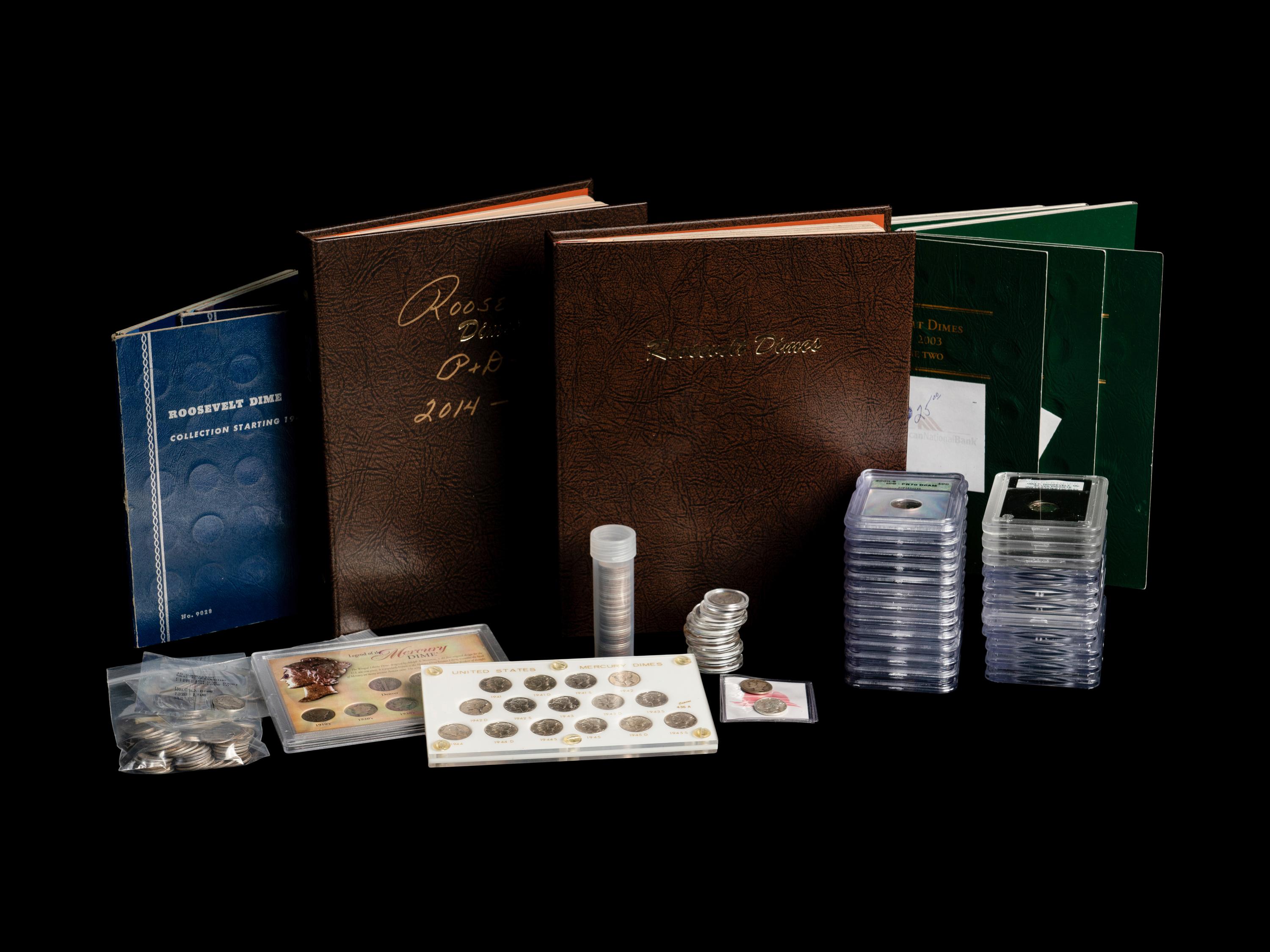 A Collection of Mercury and Franklin D. Roosevelt 10c Mint Coins and Proofs