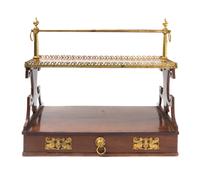 An Empire Style Gilt Metal Mounted Rack Width 19 inches.