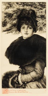 James Jacques Joseph Tissot, (French, 1836-1902), Promenade dans la neige, 1880