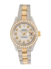 ROLEX, REF. 79173 STAINLESS STEEL, 18K YELLOW GOLD AND DIAMOND 'OYSTER PERPETUAL DATEJUST' WRISTWATCH, CIRCA 2002