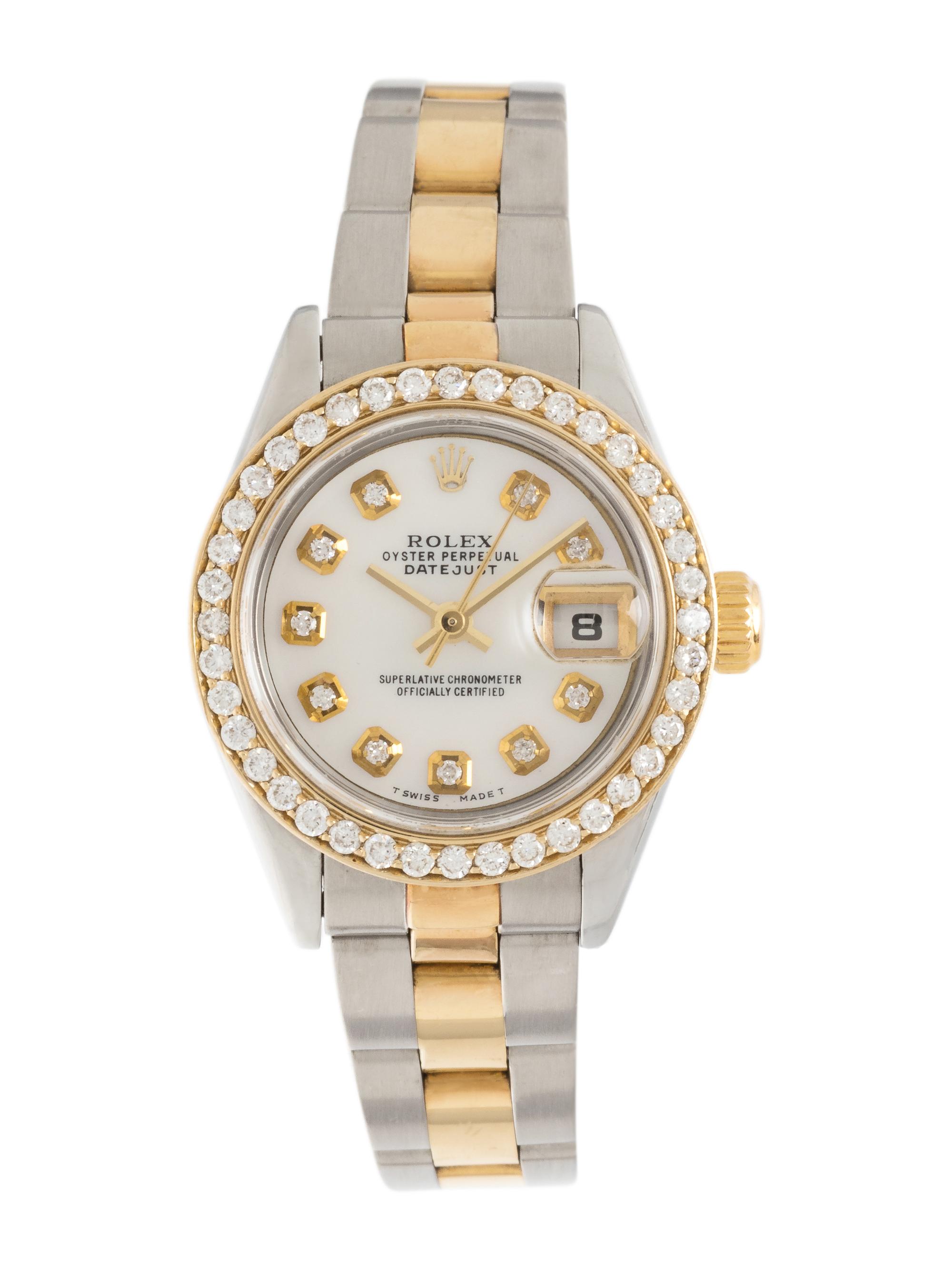ROLEX, REF. 79173 STAINLESS STEEL, 18K YELLOW GOLD AND DIAMOND 'OYSTER PERPETUAL DATEJUST' WRISTWATCH, CIRCA 2002