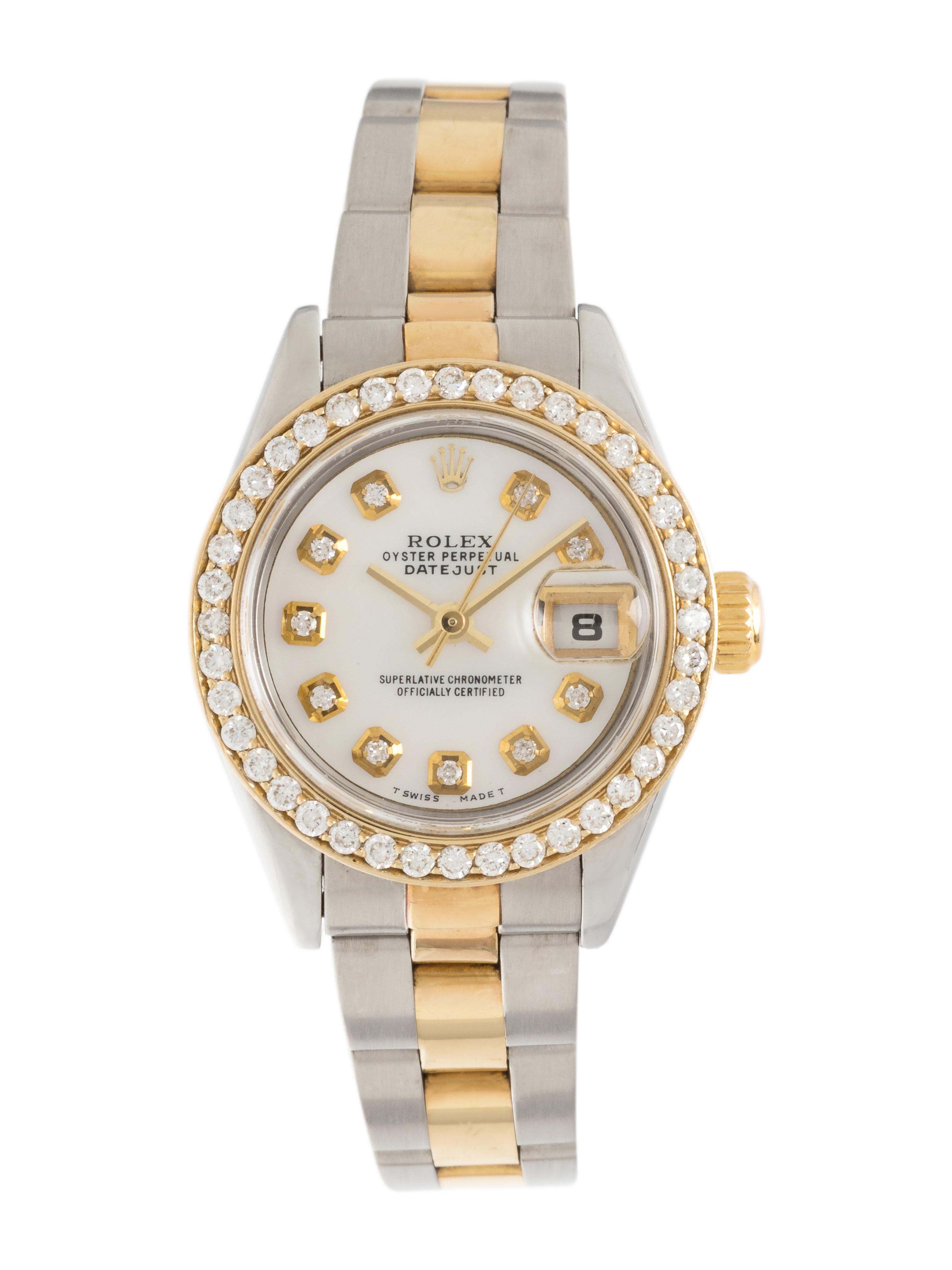 ROLEX, REF. 79173 STAINLESS STEEL, 18K YELLOW GOLD AND DIAMOND 'OYSTER PERPETUAL DATEJUST' WRISTWATCH, CIRCA 2002