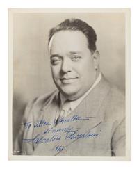 [20TH-CENTURY OPERA SINGERS]. A group of 6 photographs or photographic prints of opera singers from the 1940s, most signed and inscribed, comprising images of:
