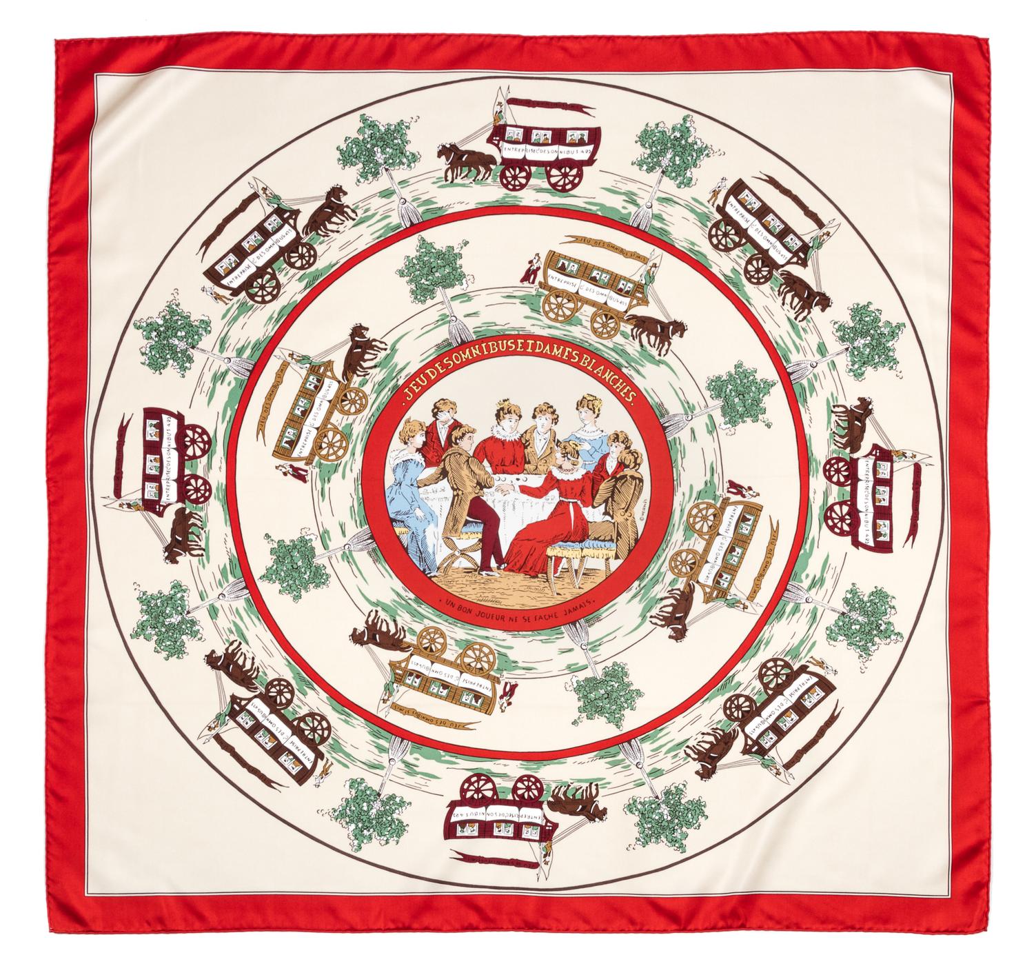 An Hermes 90cm Silk Scarf, 36"x36".