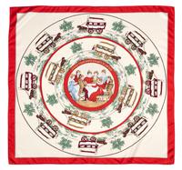 An Hermes 90cm Silk Scarf, 36"x36".
