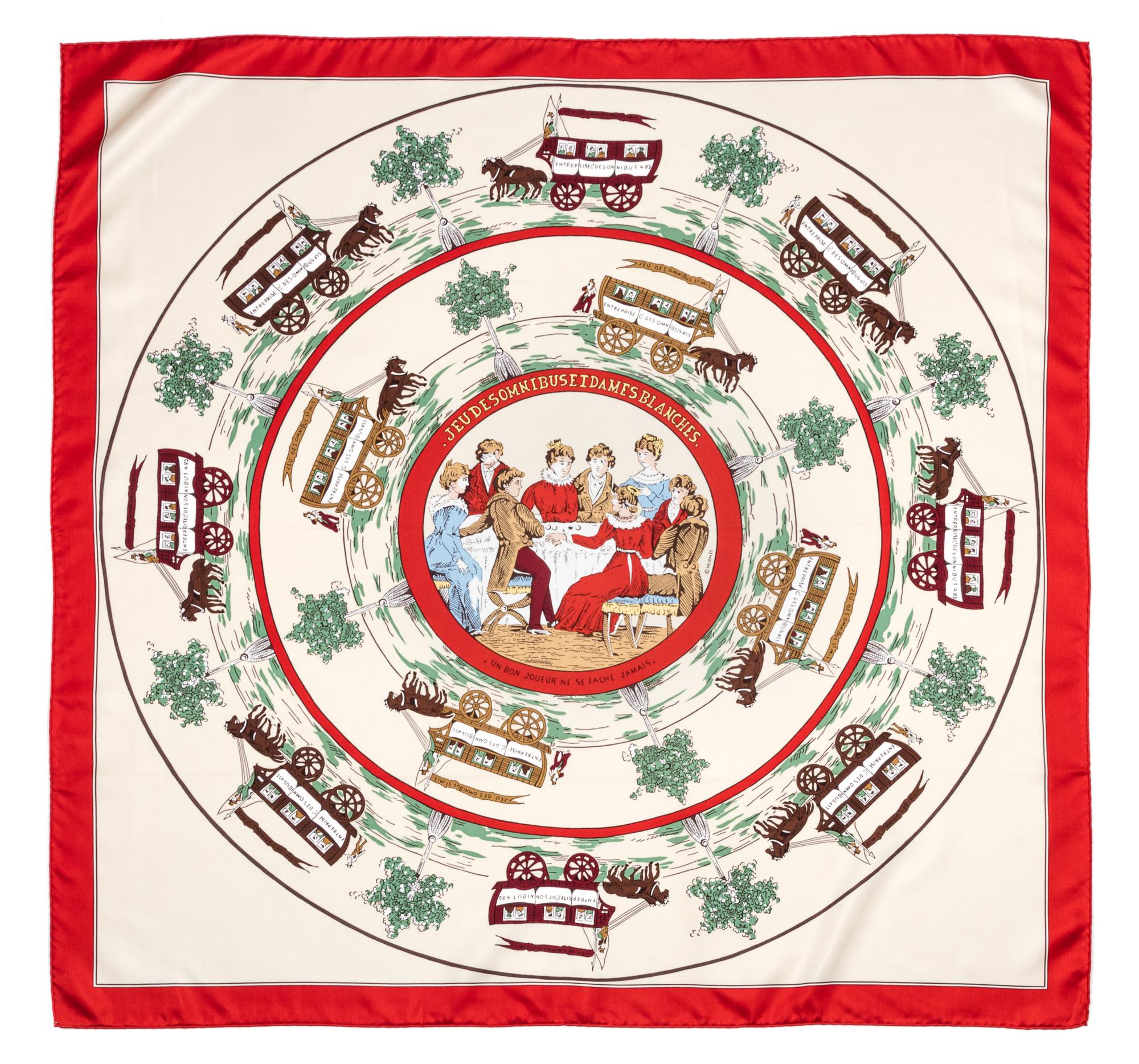 An Hermes 90cm Silk Scarf, 36"x36".
