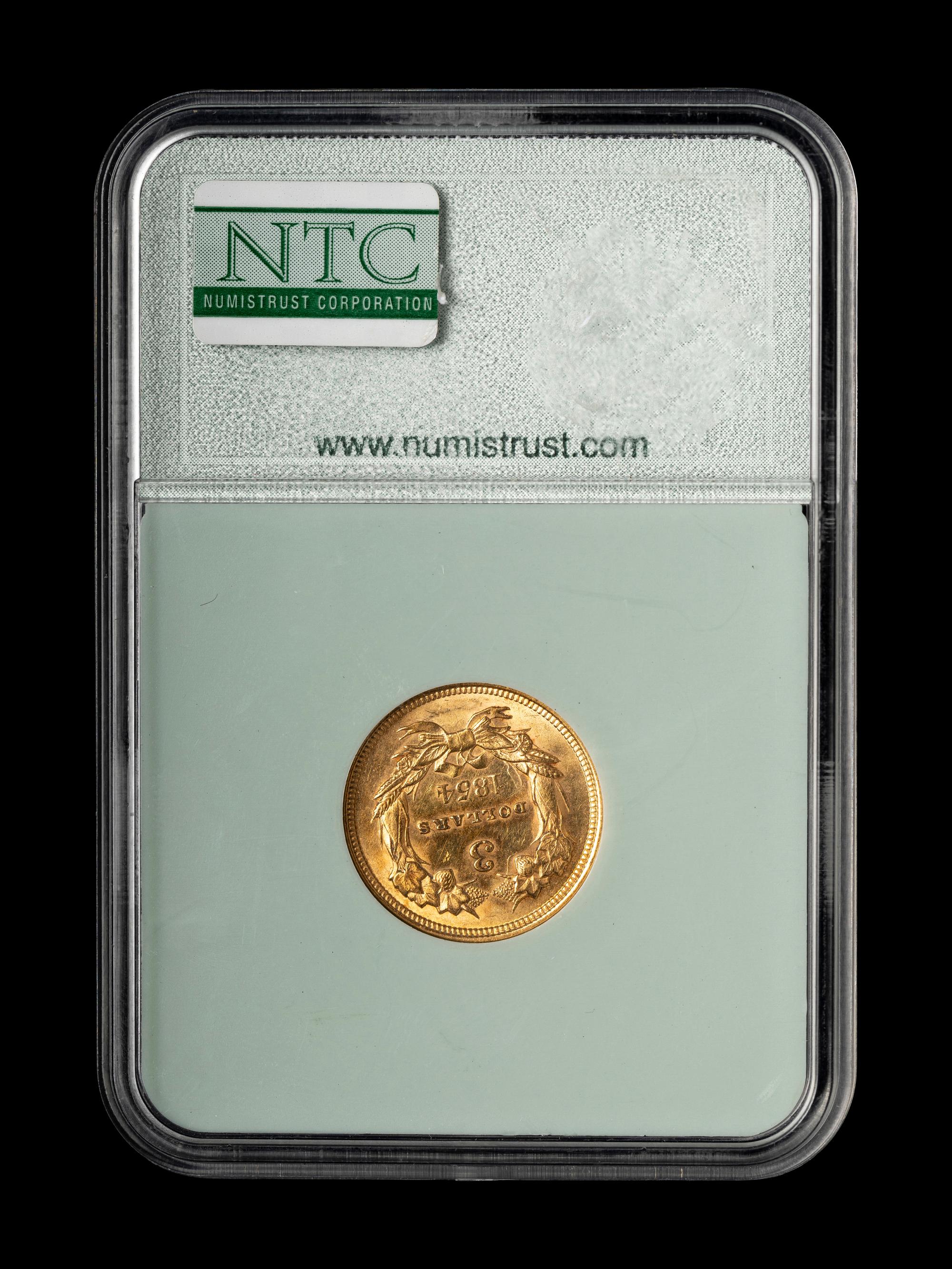 An 1854 Indian Princess $3 Gold Coin