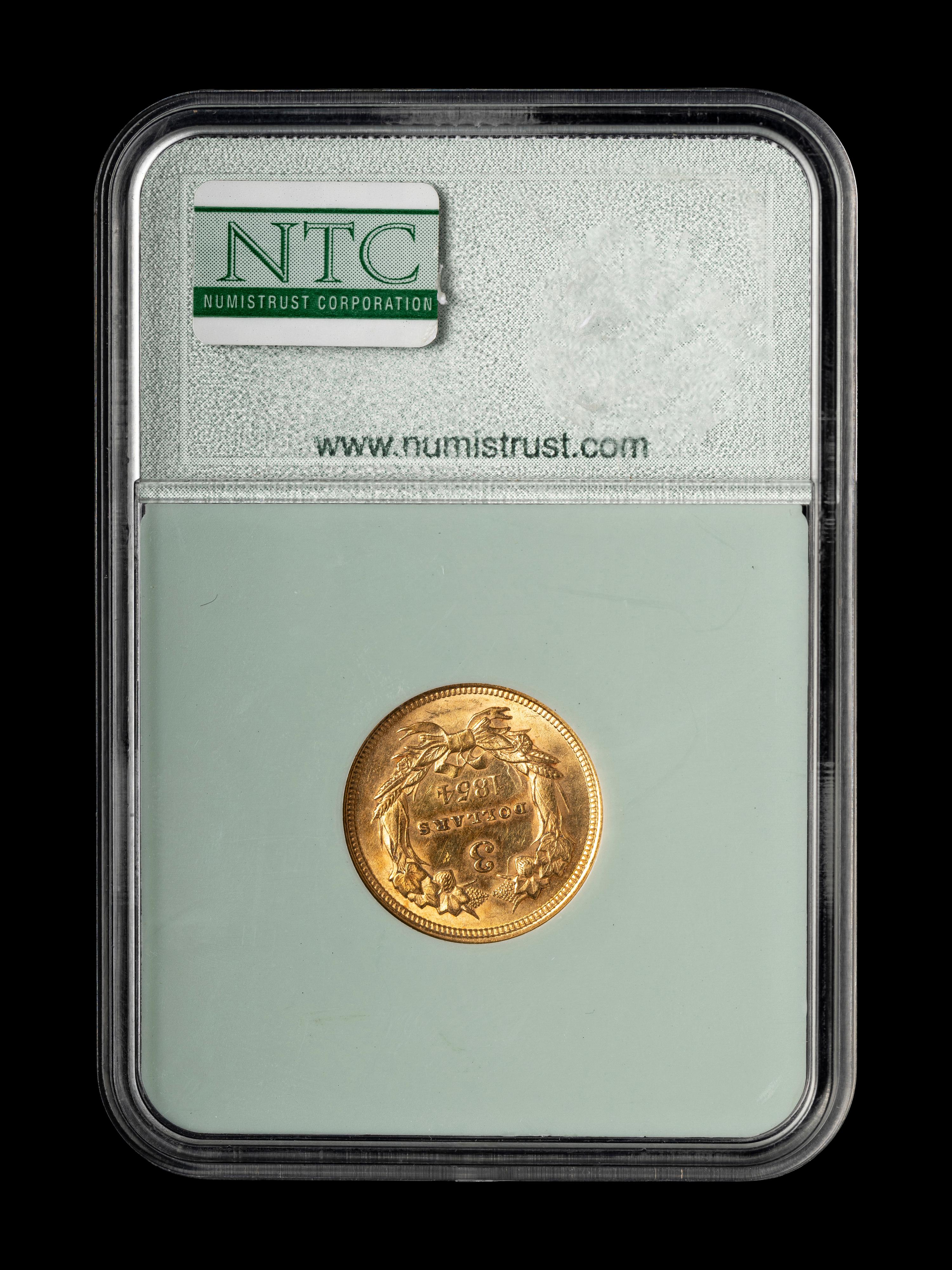An 1854 Indian Princess $3 Gold Coin