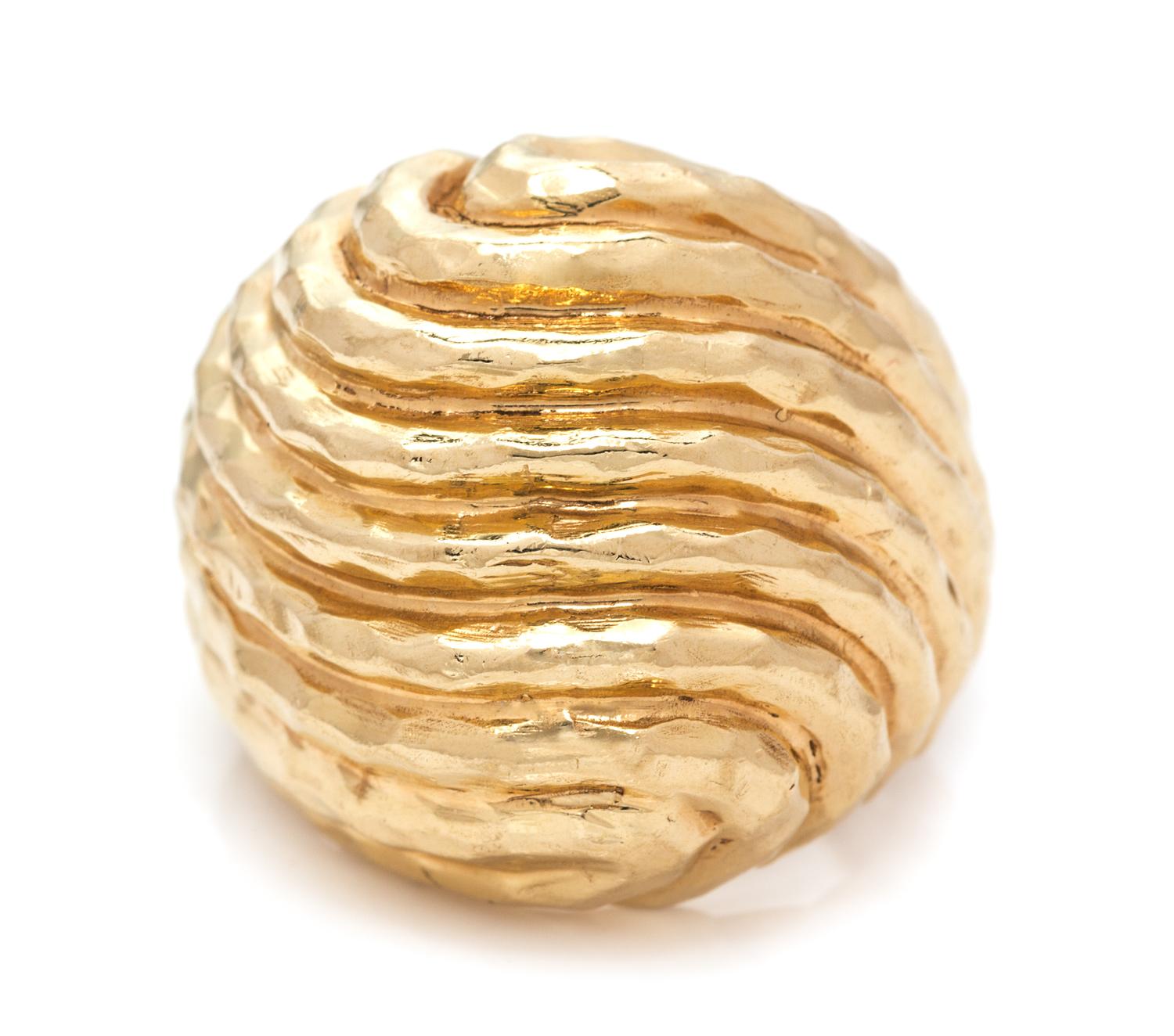 A 14 Karat Yellow Gold Ring, 10.10 dwts.